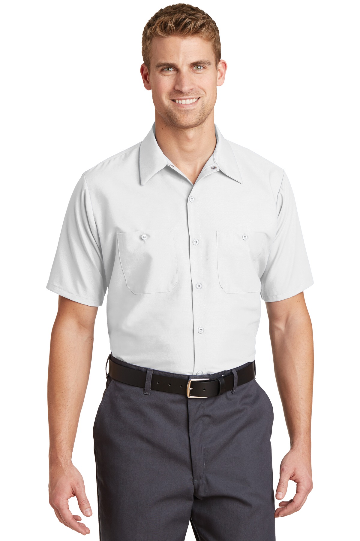 Red Kap Short Sleeve Industrial Work Shirt. SP24 41
