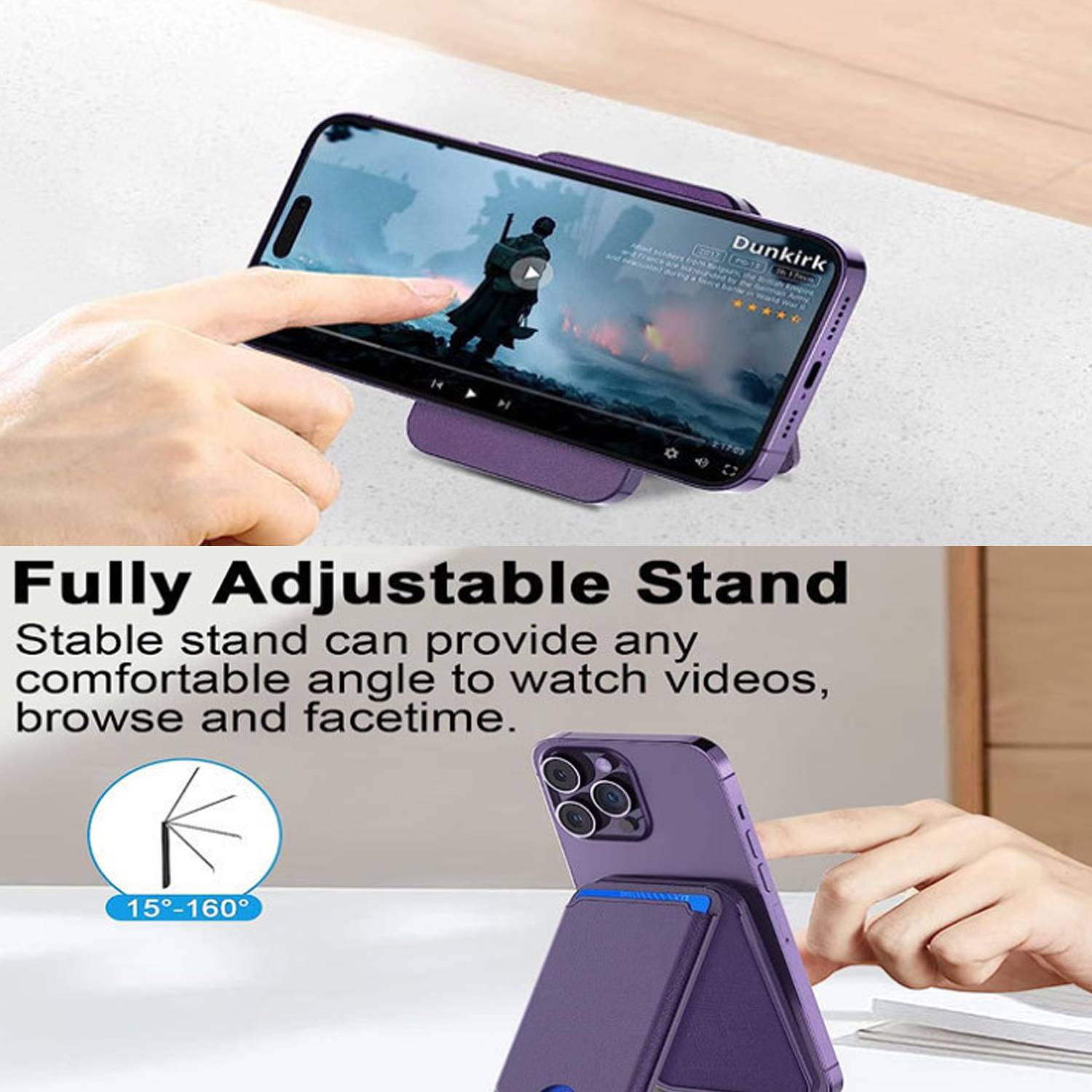 Magnetic Iphone Wallet Stand 6