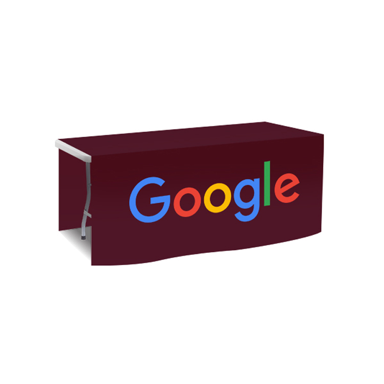 72 in. x 88 in. PolyKnit™ Table Drop (Full Color Logo) 57