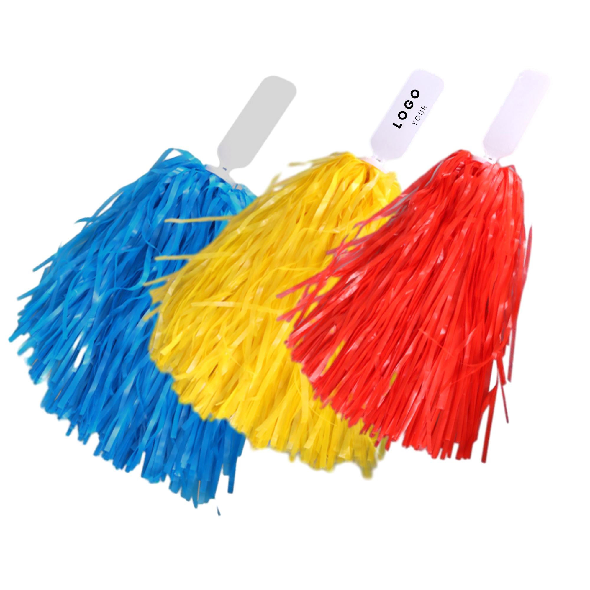 Cheerleading Plastic Cheerleader Poms with Handle Cheering 2