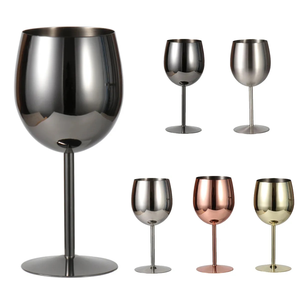 Stainless Steel Champagne Wine Glass 3