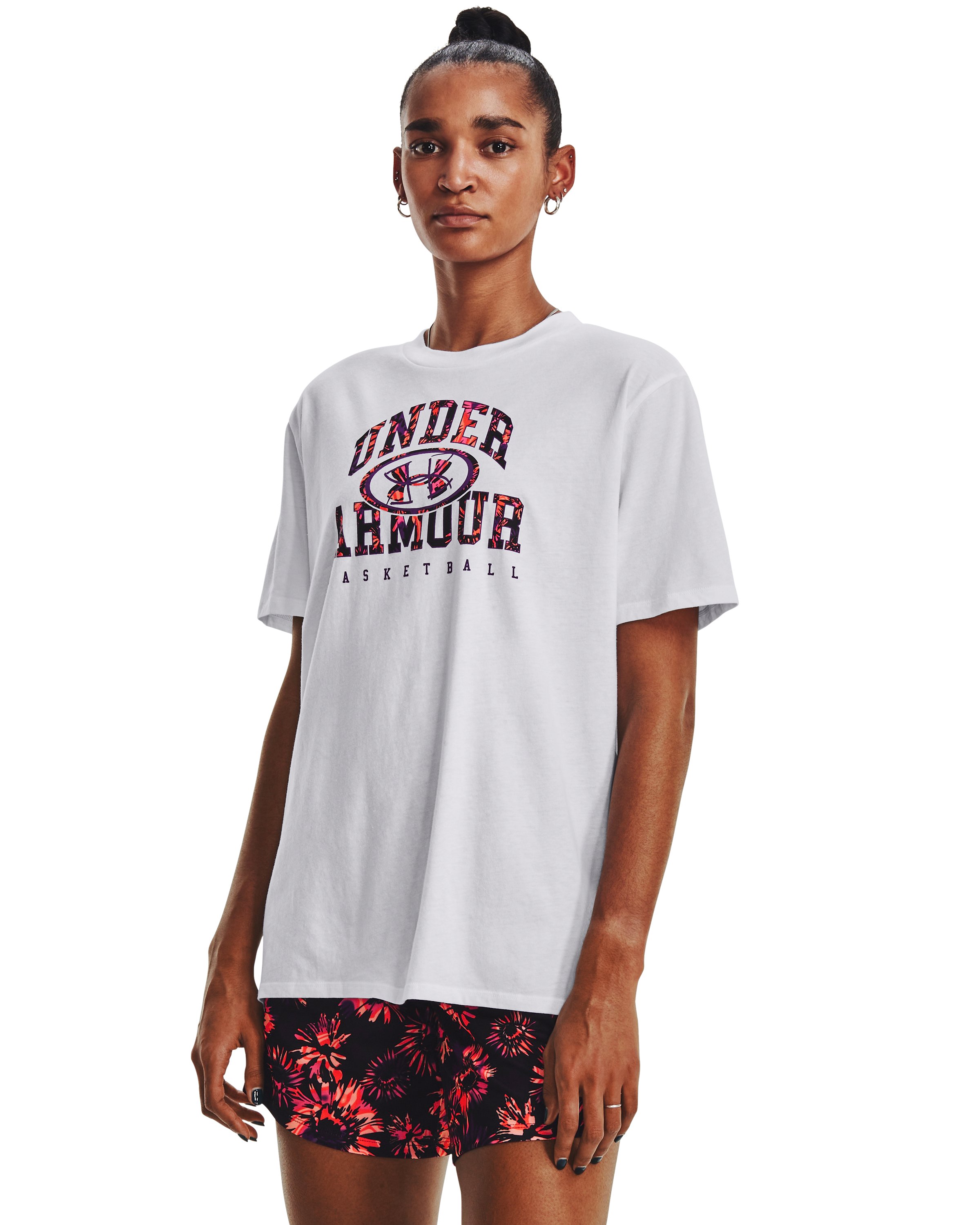 Women's UA Basketball Lock Up Fill Short Sleeve  2