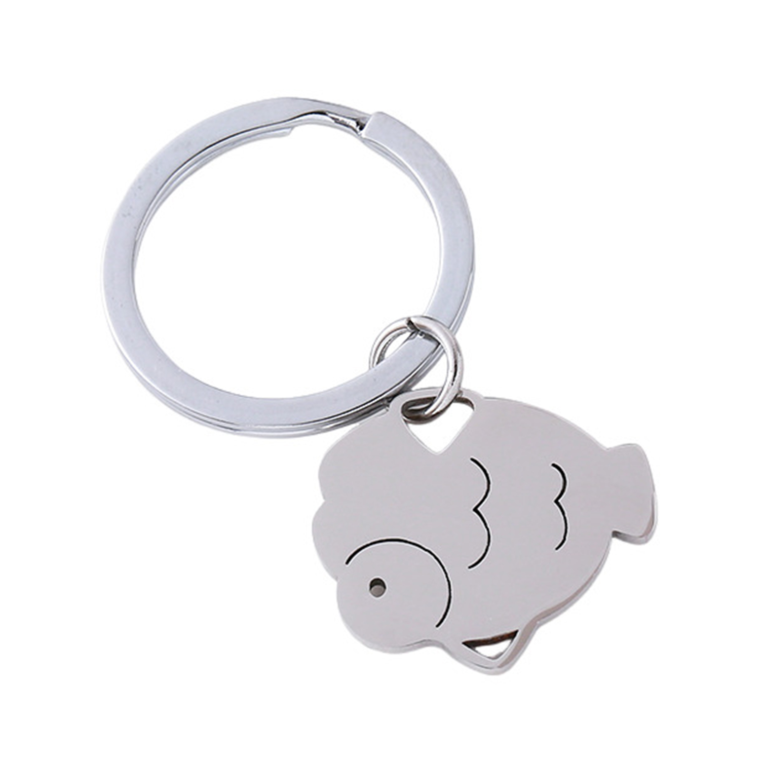 Fish Shape Stainless Steel Keychain 3