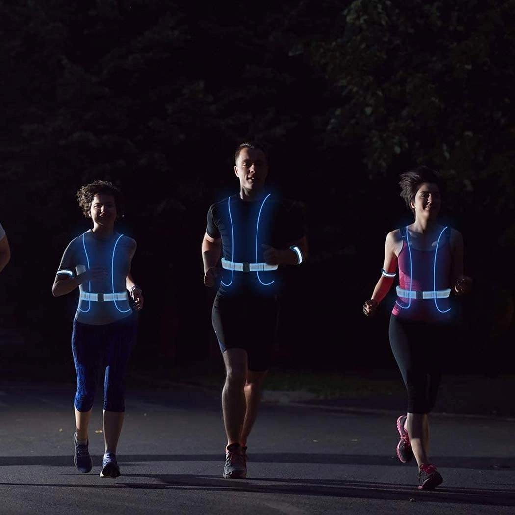 LED Flashing Reflective Running Sports Safety Vest 4
