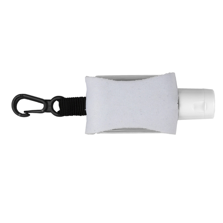 "SanPal Sleeve" .5 oz Hand Sanitizer Antibacterial Gel in Clip-On Neoprene Sleeve Cover 9