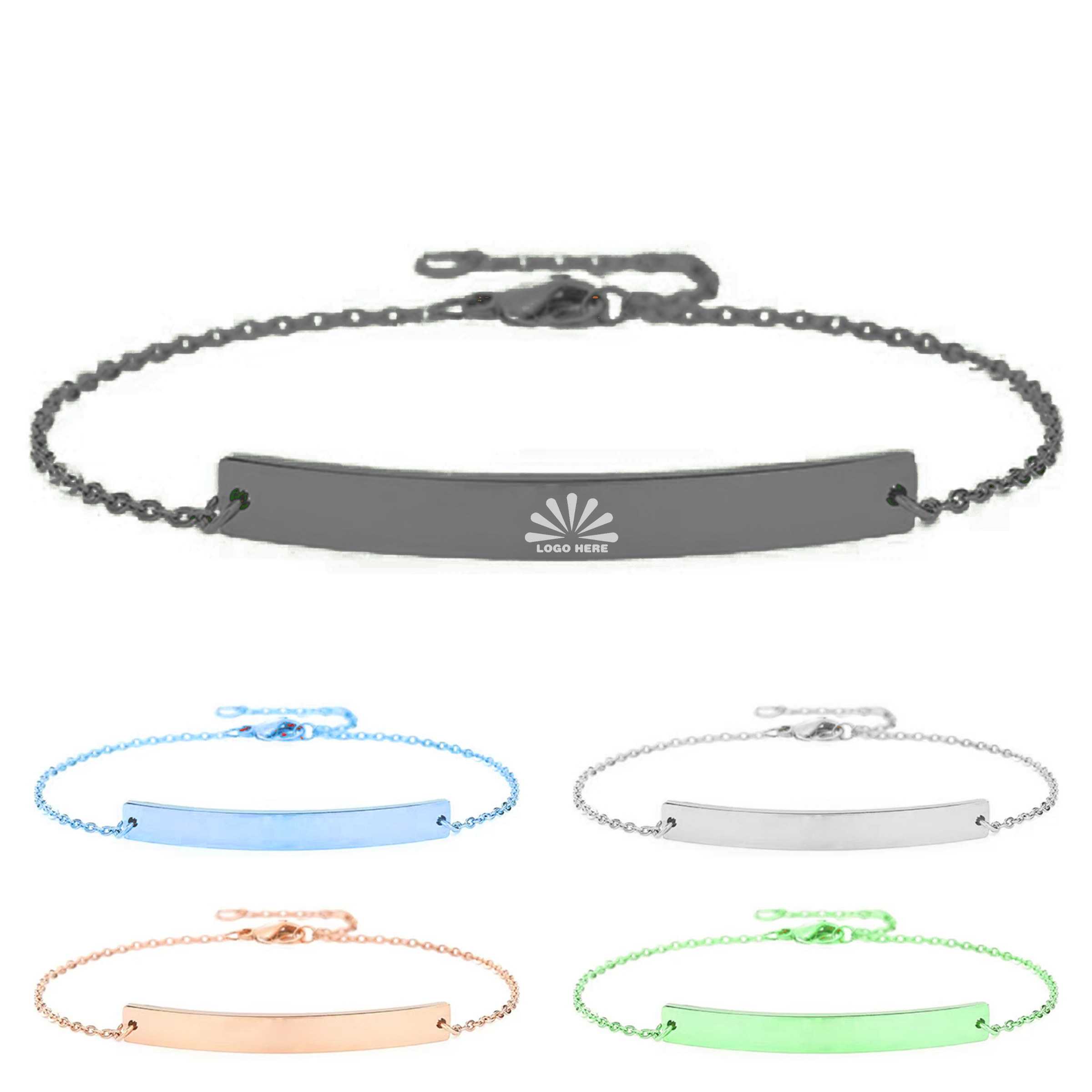 Sophisticated Logo-Ready Stainless Steel Bracelet for Lasting Style 1