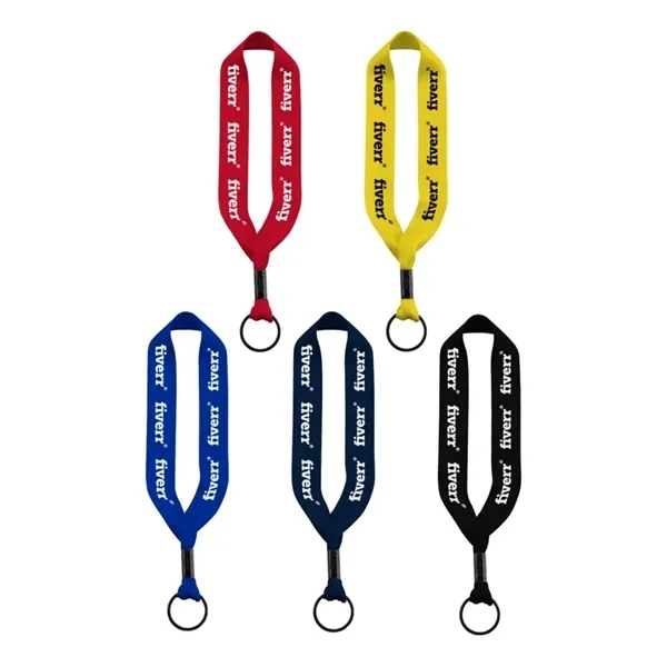 3/4" Polyester Keychain with Metal Crimp & Split-Ring 7