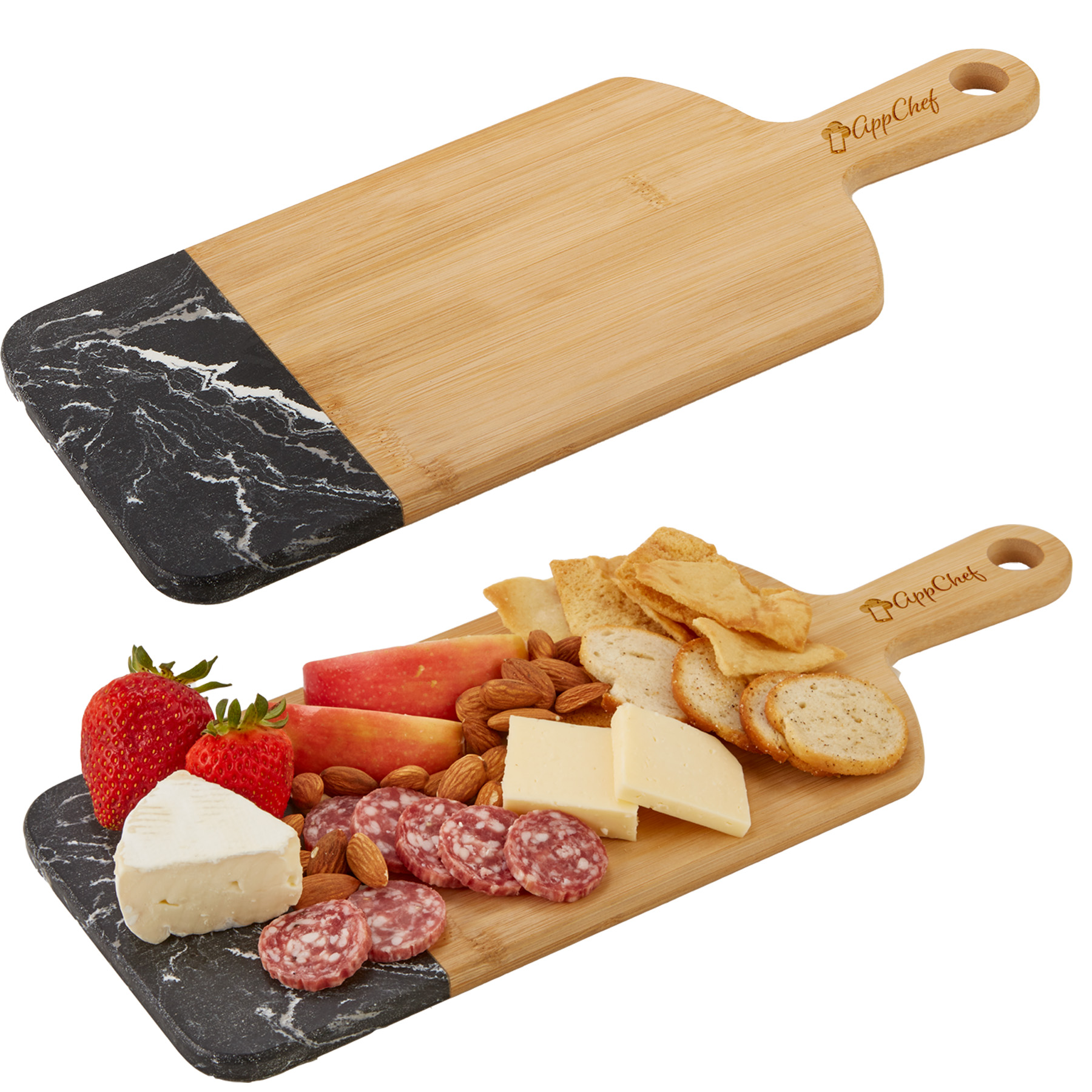 Bamboo and Marble Cutting Board