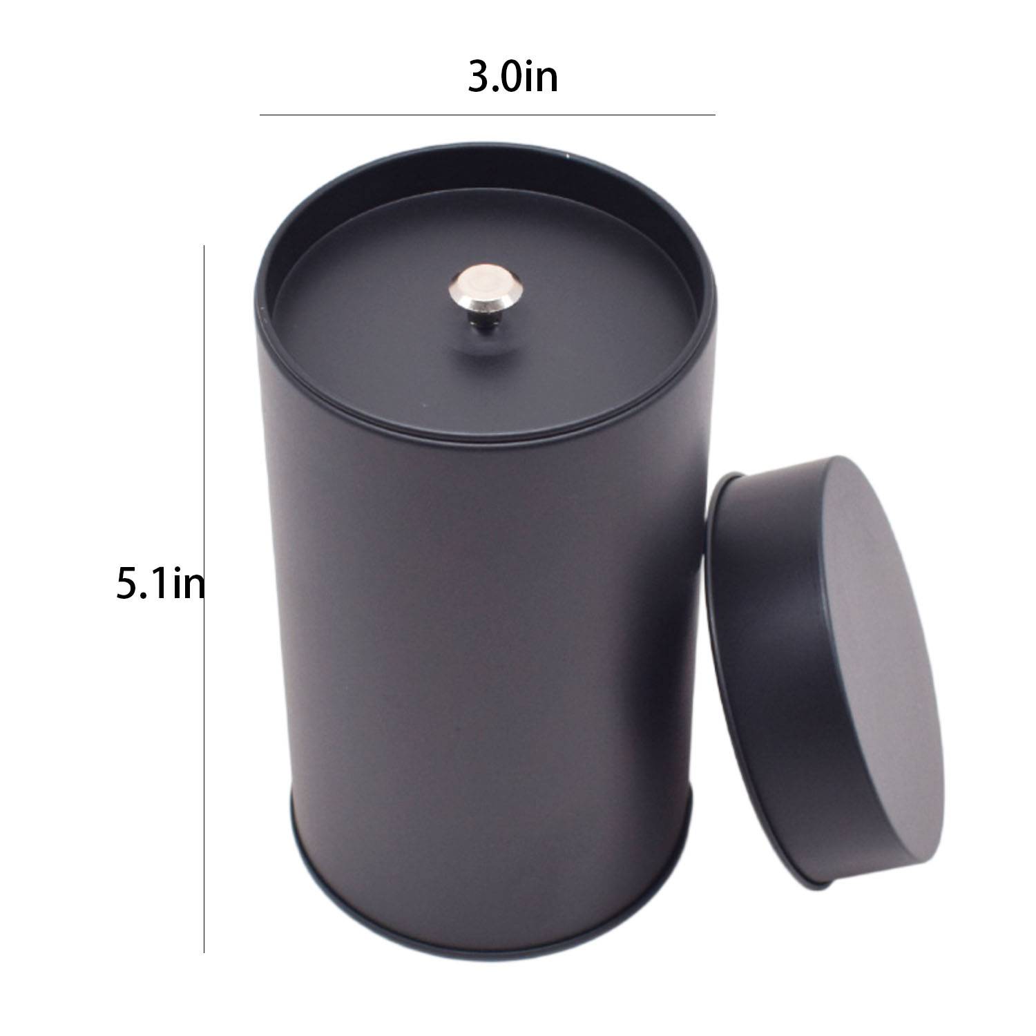 14oz Metal Double Airtight Lid Tea Canister 5