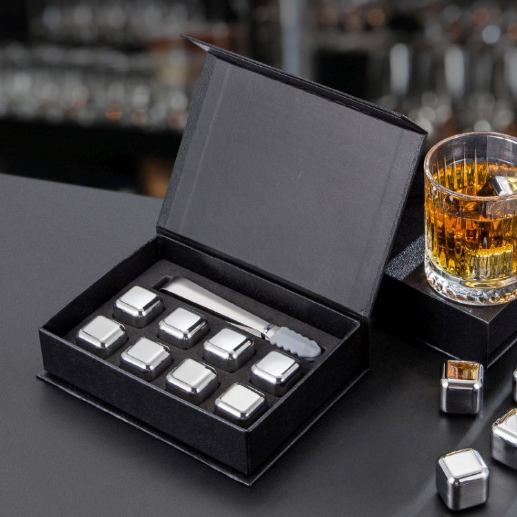 8 Pack Stainless Steel Whiskey Chilling Rocks 2