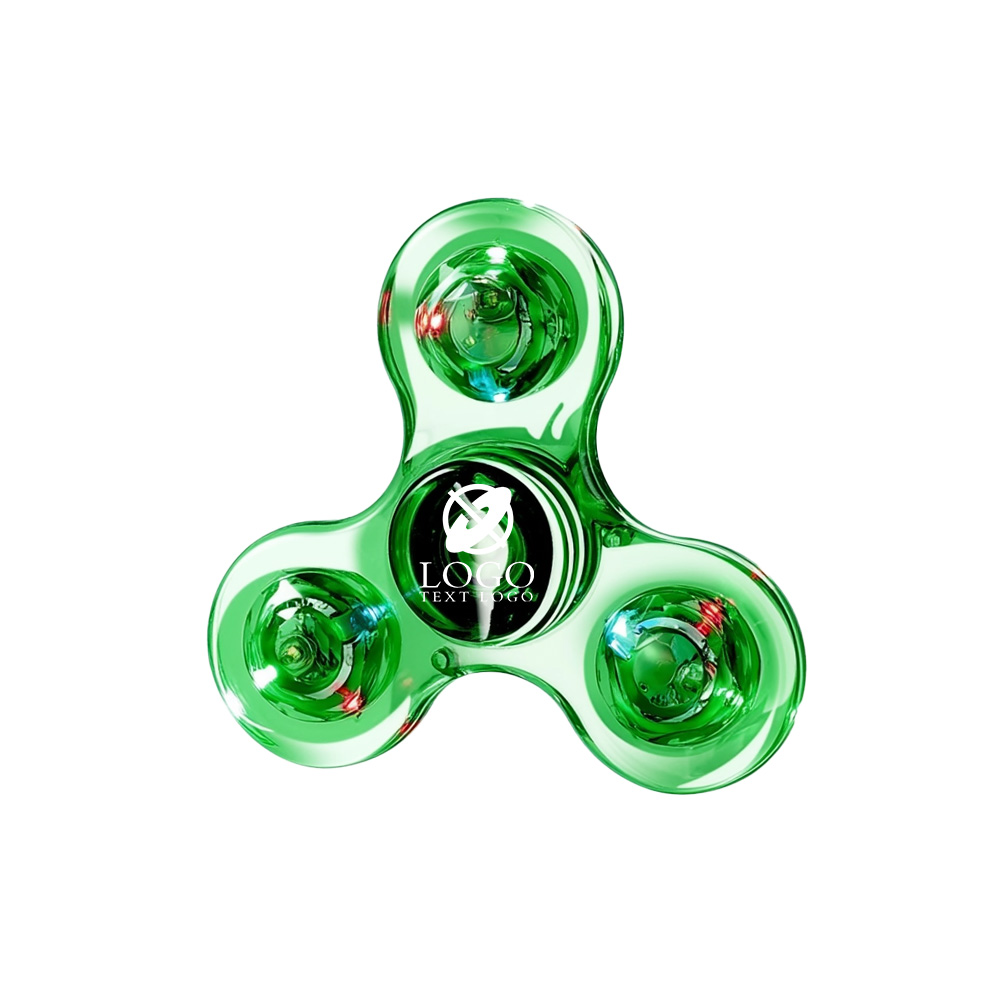Custom Clear LED Light Fidget Spinner Toys 6