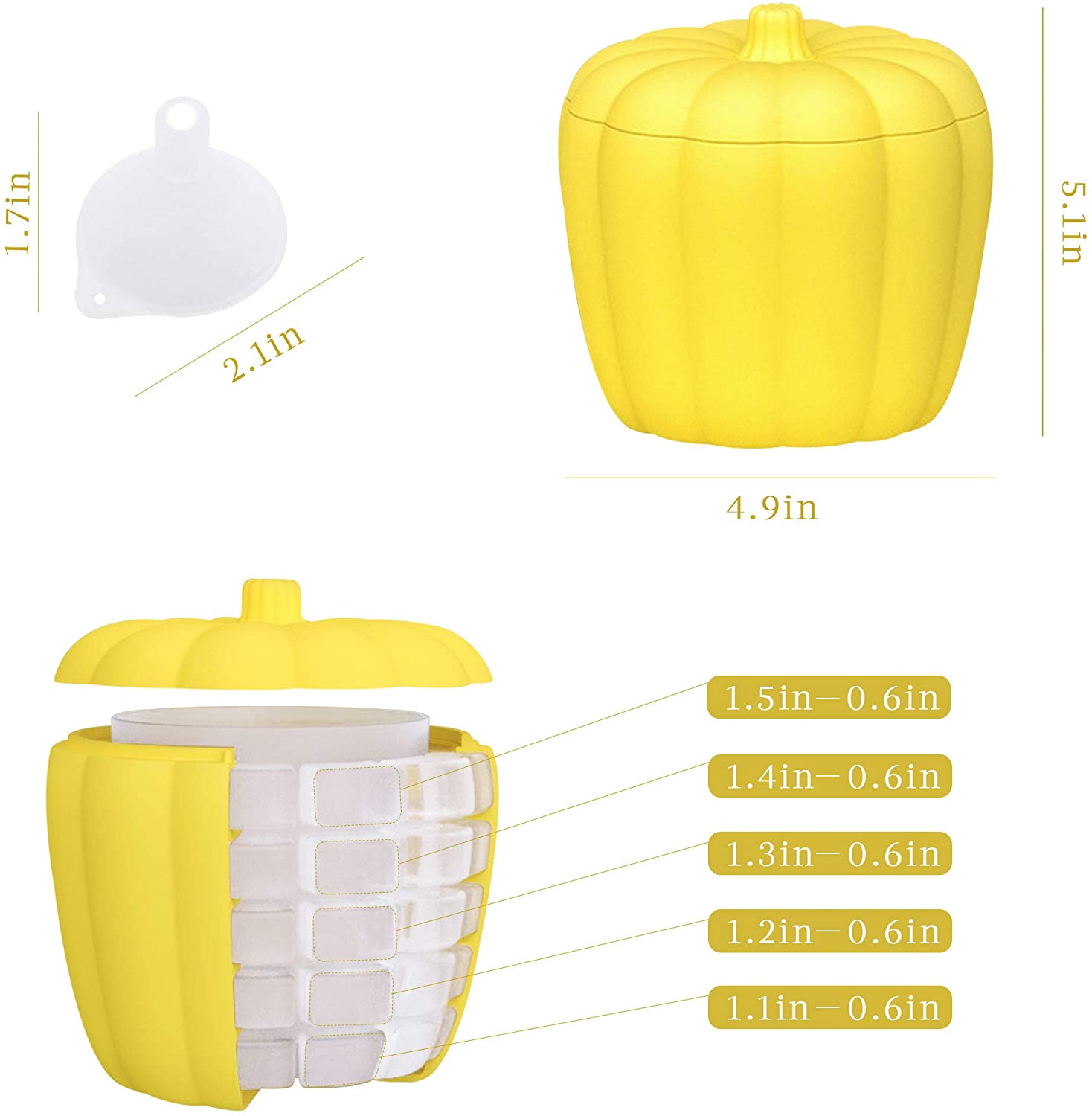 Ice Cube Maker Improved-Pumpkins Ice Bucket 5