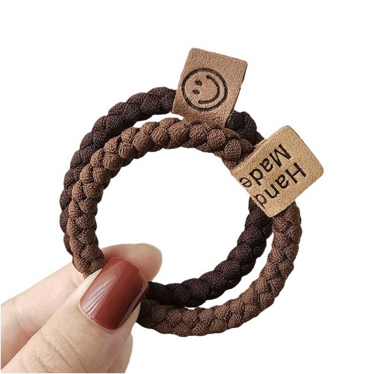 Custom Terry Cloth Seamless High-Elasticity Hair Ties 5