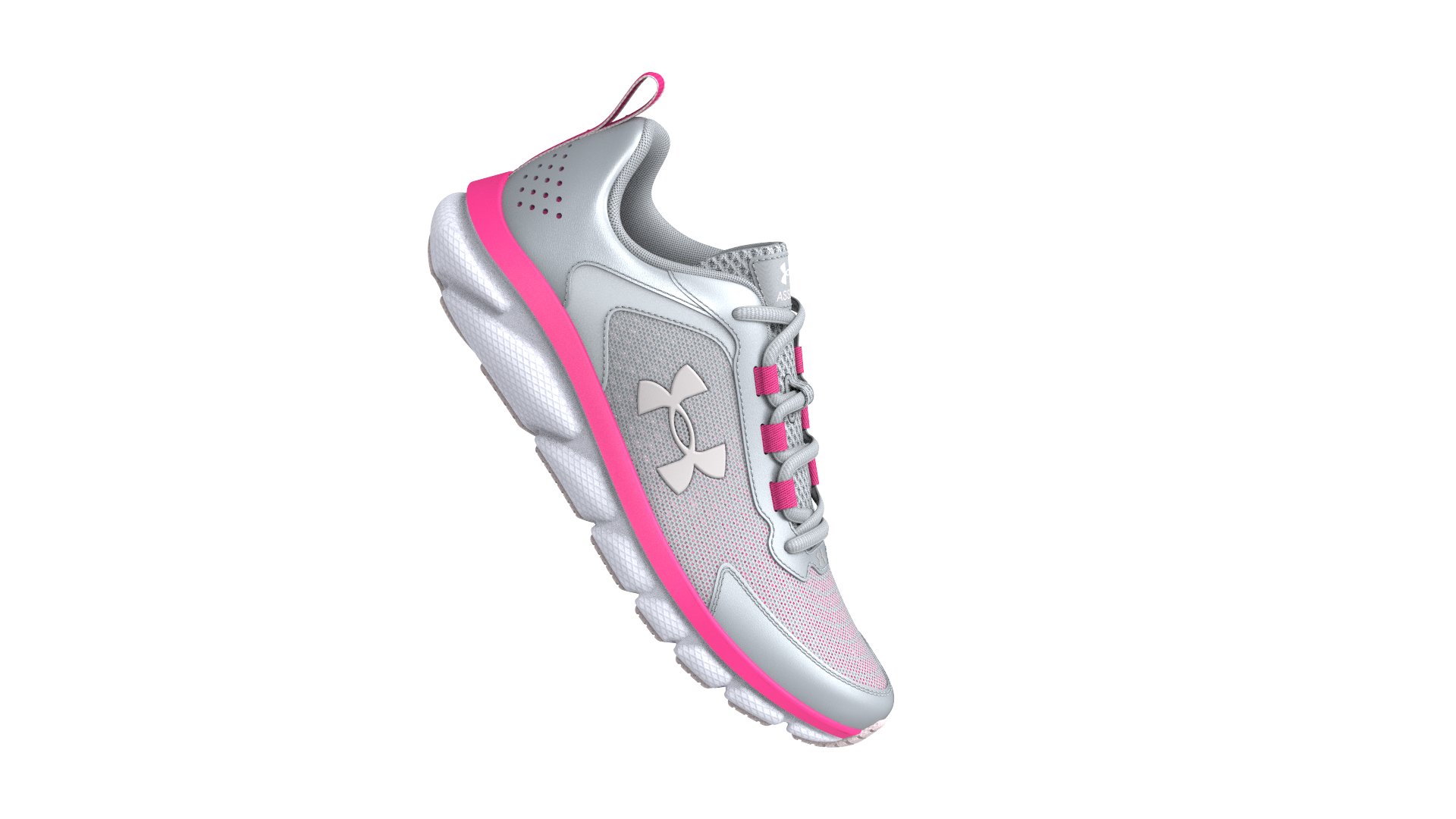 UA Assert 9 Pearl Girls' Grade School Running Shoes 2