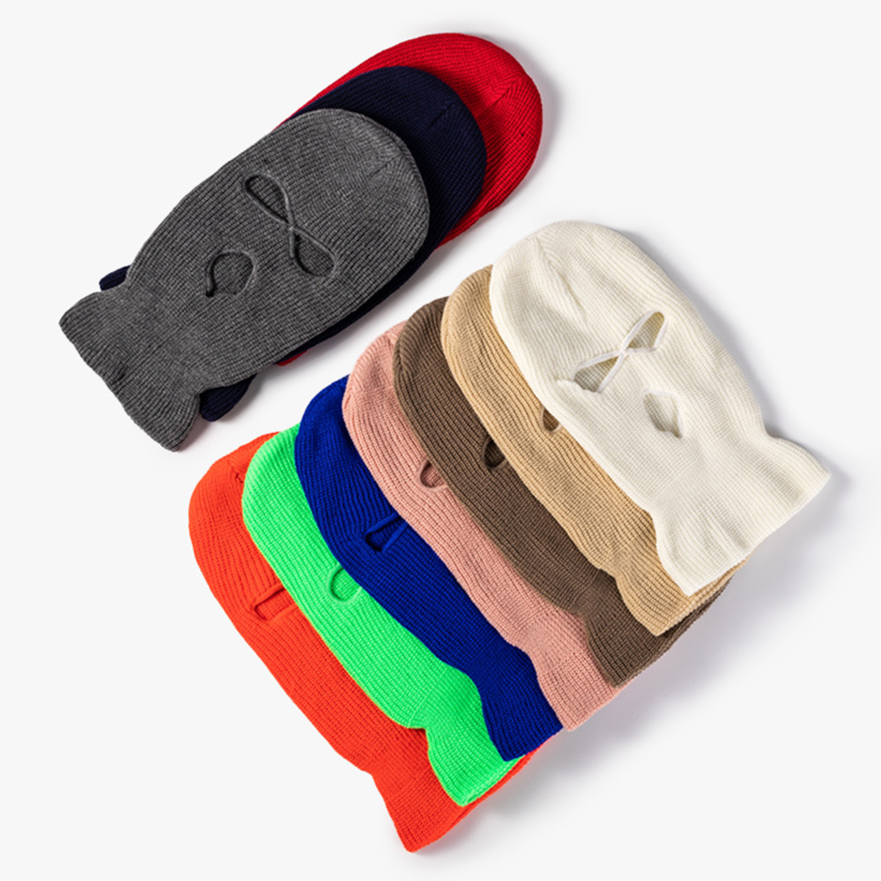 Soft Knitted Face Mask Hat Protection 2
