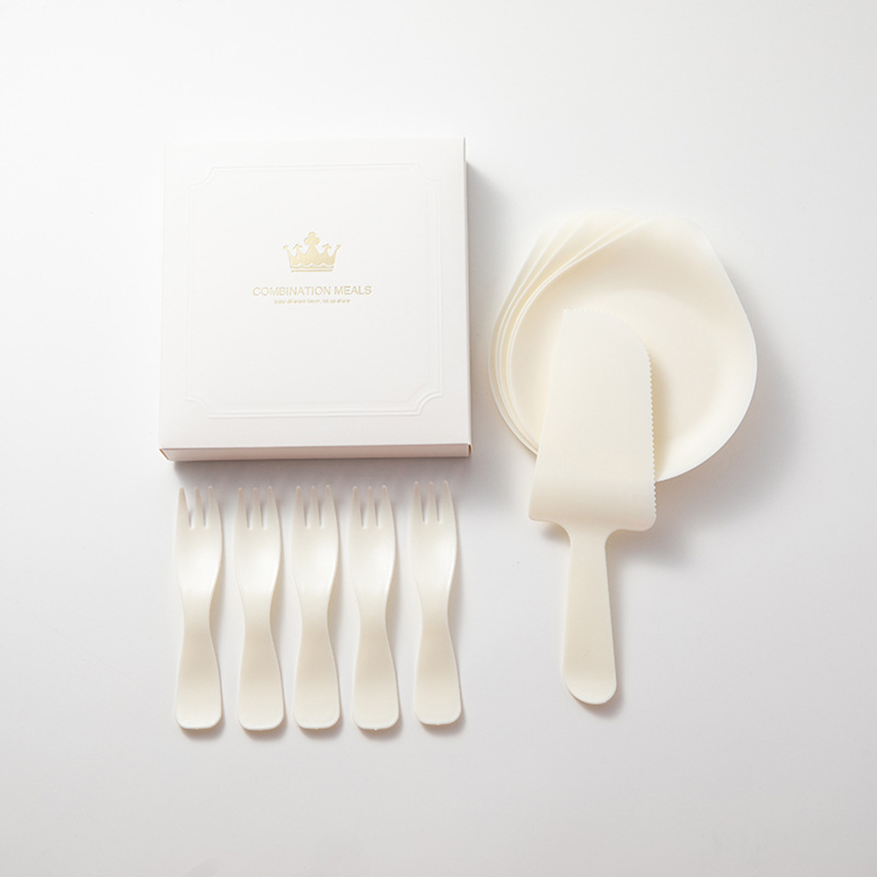 Washable Plastic Cake Cutlery Set 3