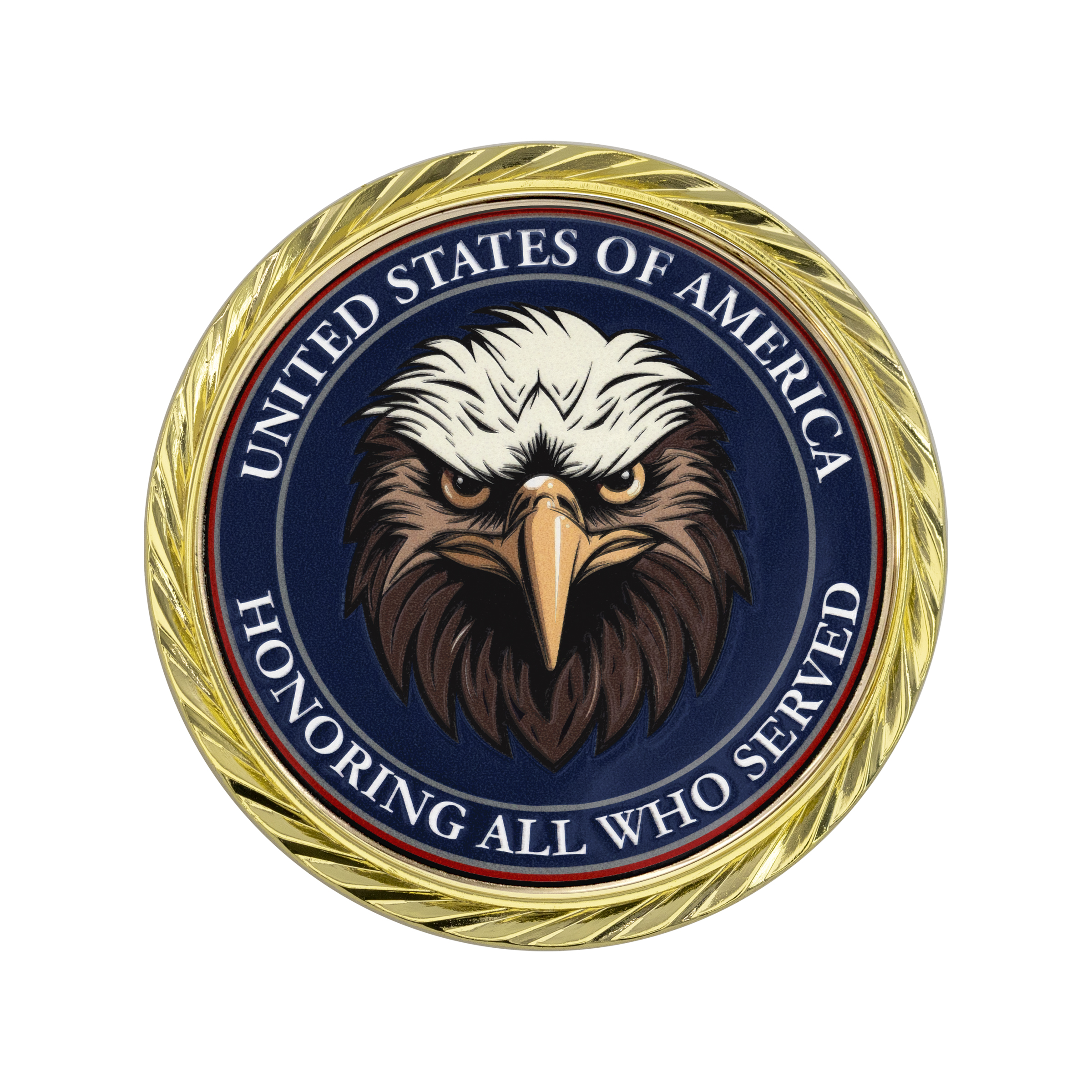1.75" Speed Challenge Coin Oblique Edge w/ 3D Texture Print 7
