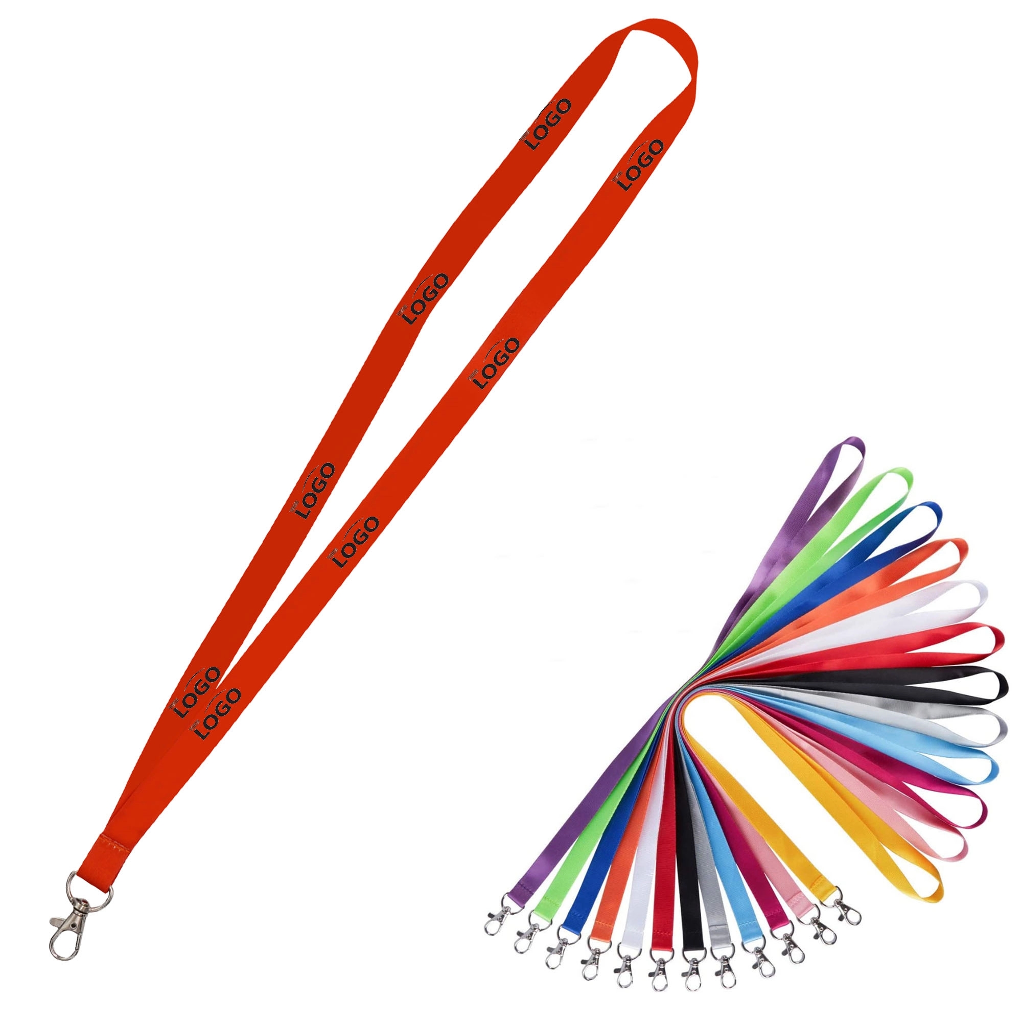 ID Badge Holder Lanyard With Metal Clasp 3