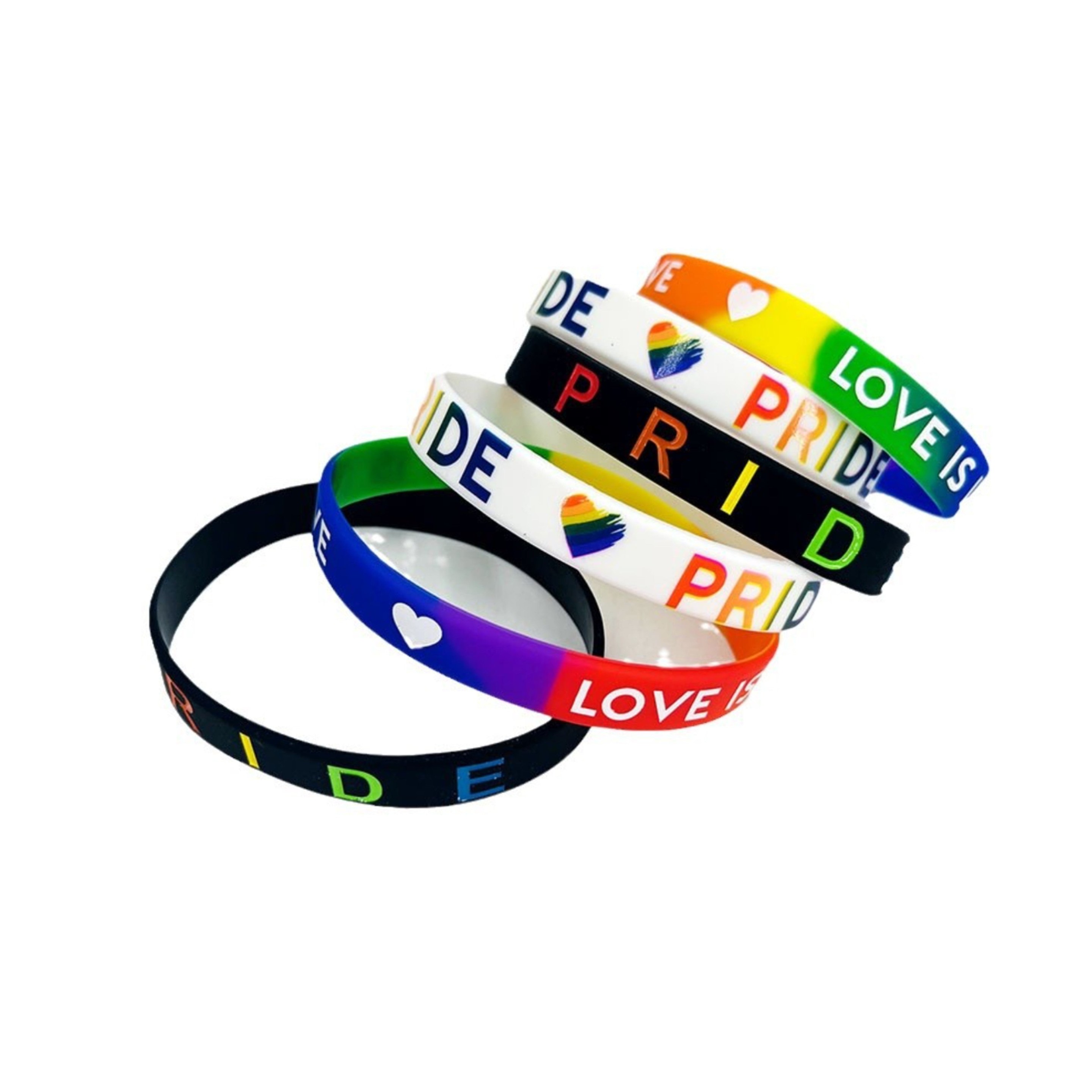 Rainbow Pride Silicone Wristband 11