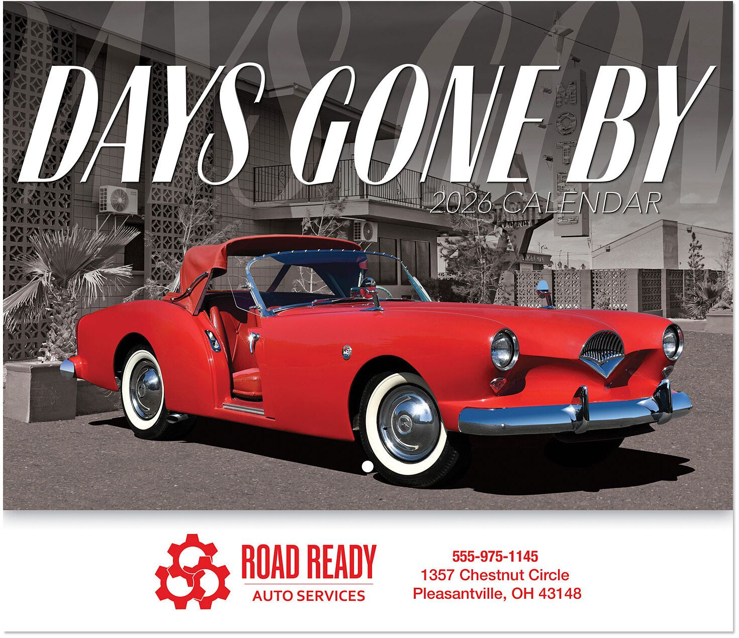 DAYS GONE BY STAPLED WALL CALENDAR 12