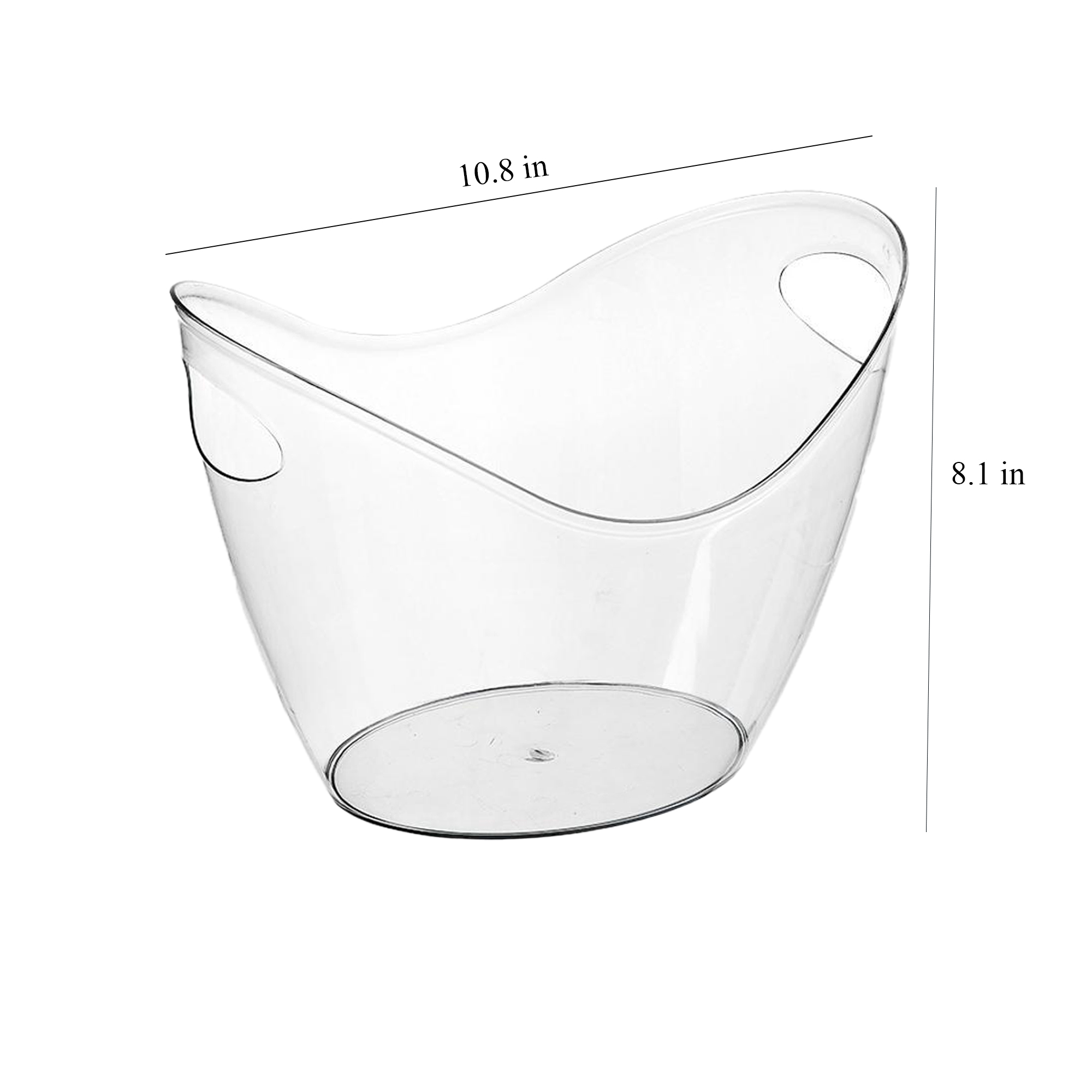 PET Large Clear Ice Bucket 3