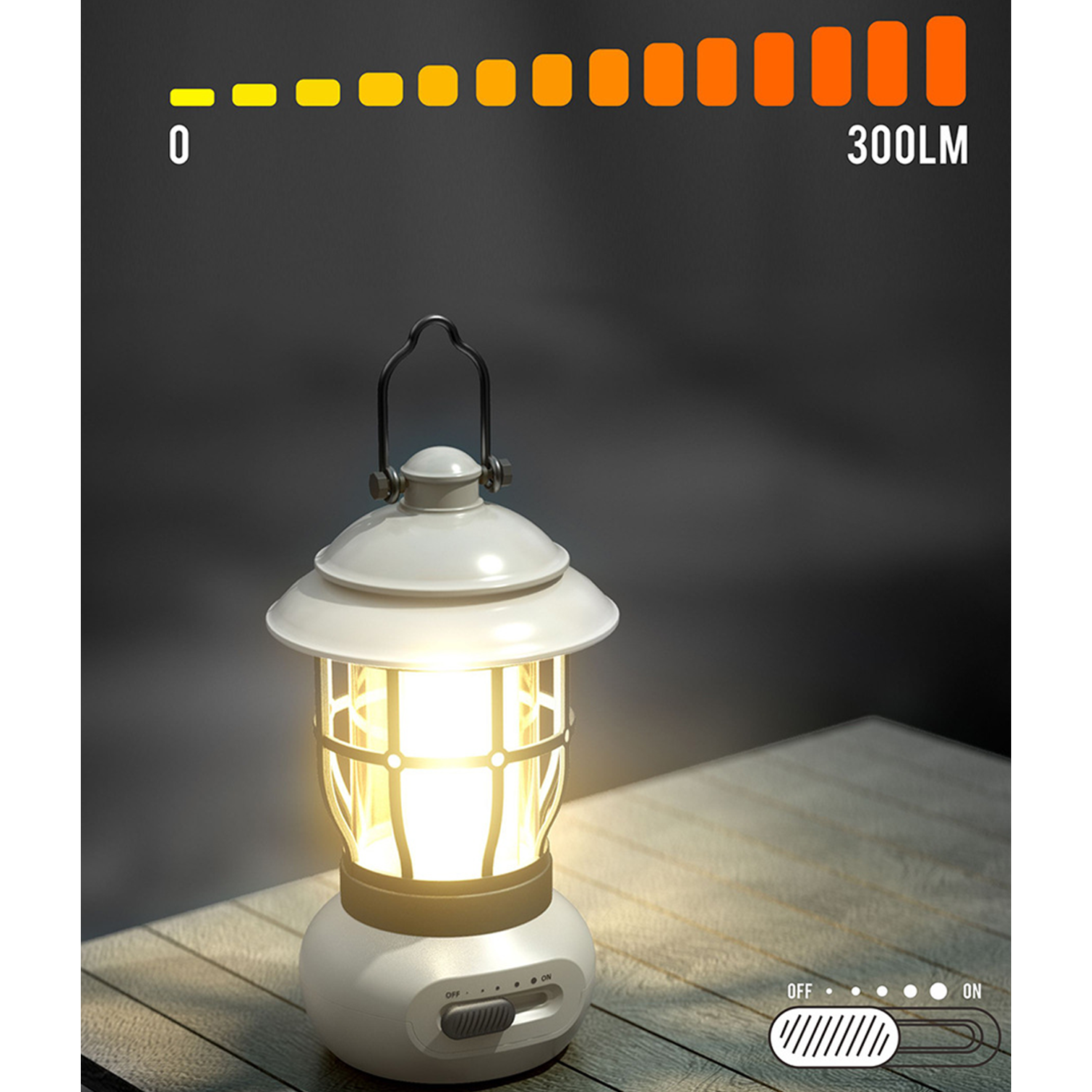 Vintage Camping Lantern Rechargeable 5