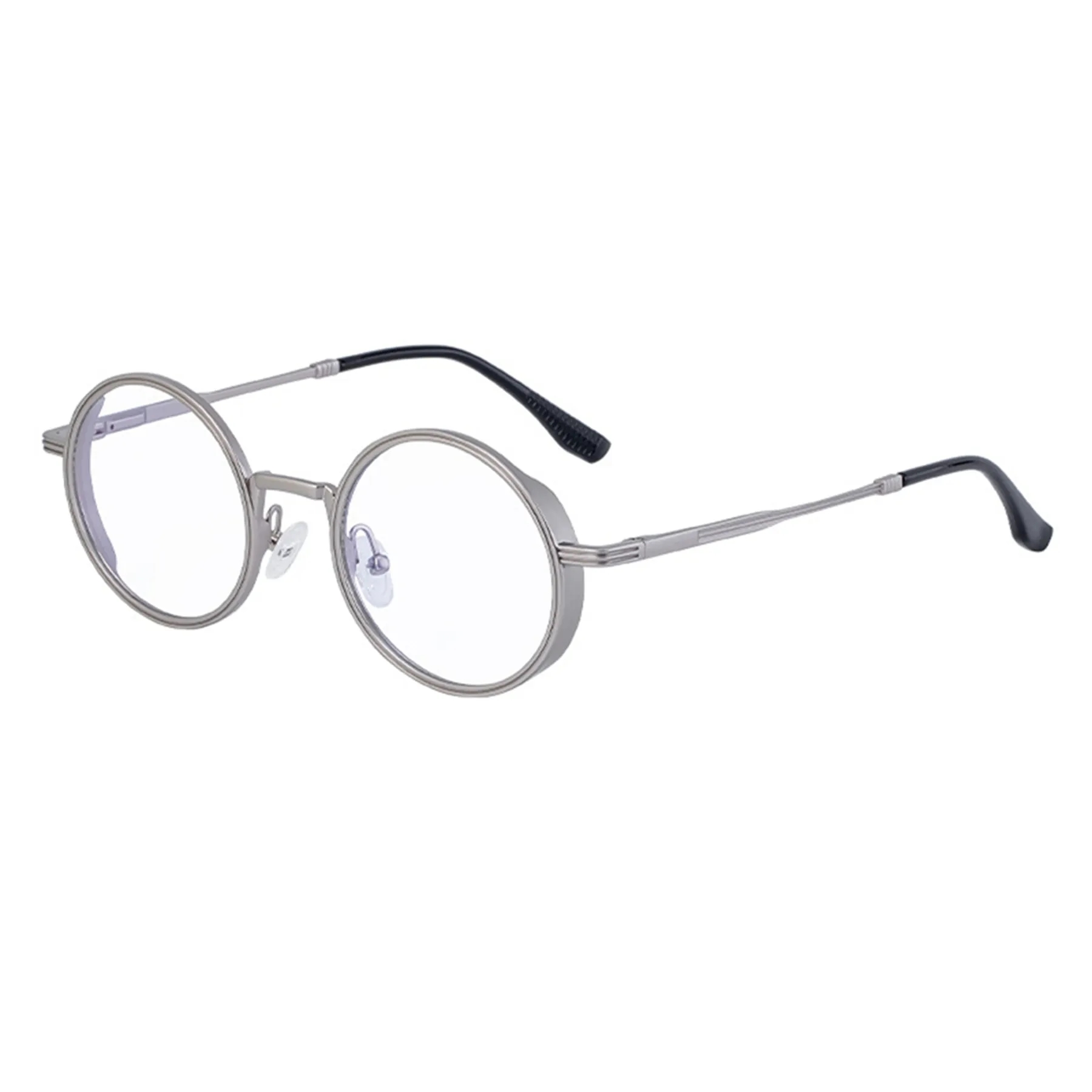 Vintage Punk Style Round Metal Frame UV400 Shades Sunglasses 15