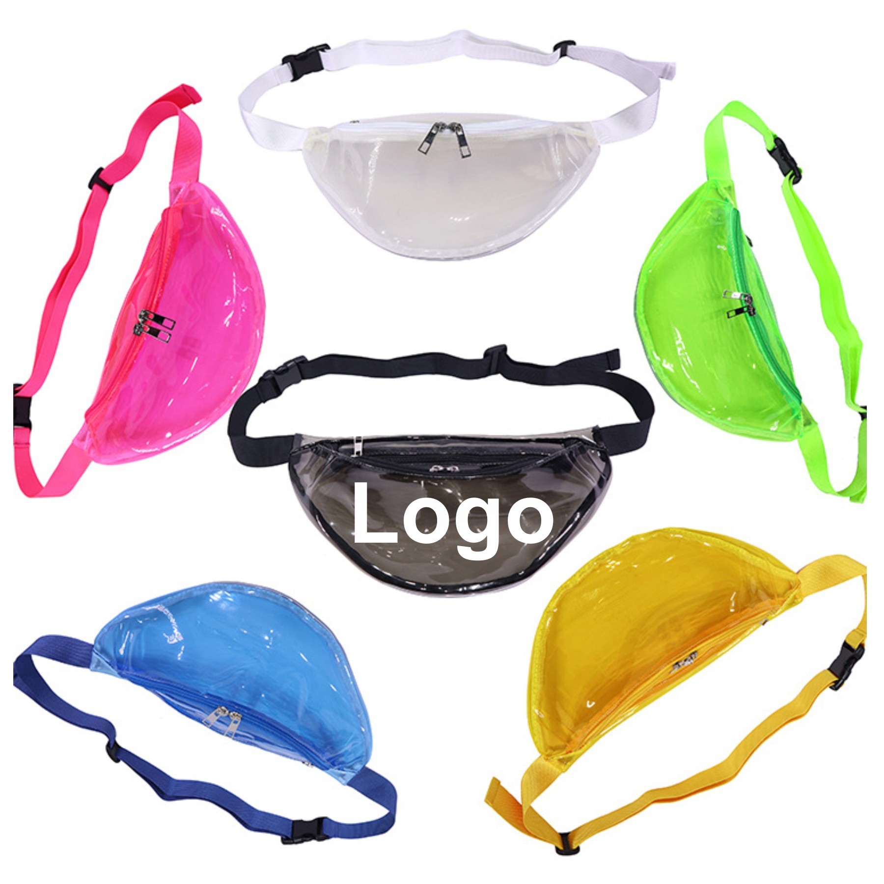 Colorful Transparent PVC Fanny Pack