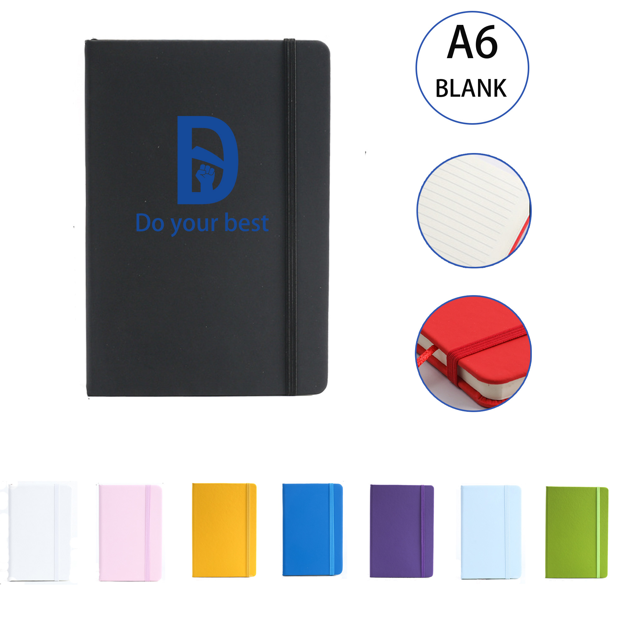 Pocket Notebook With Adjustable Strap Closure 1