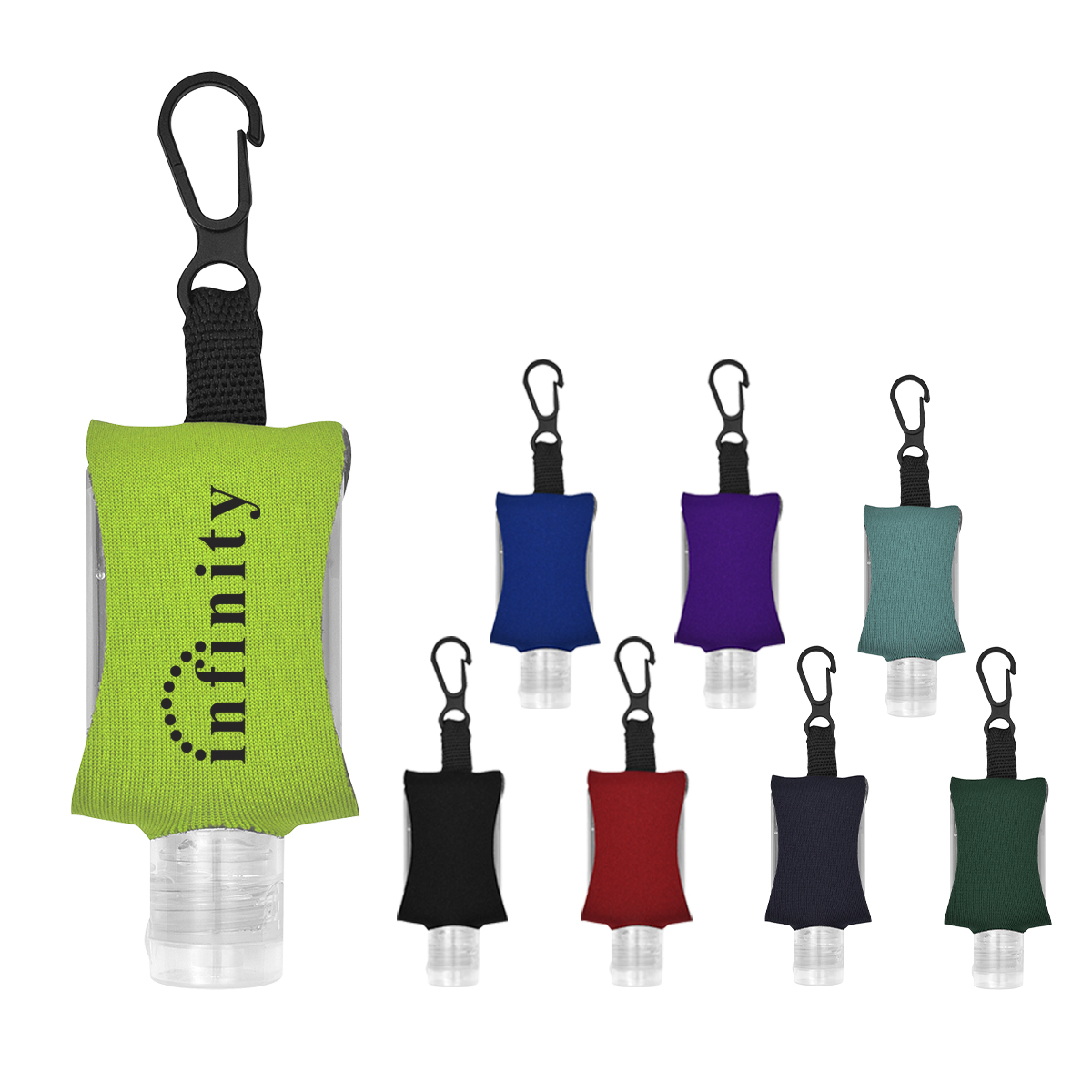 1 Oz. Hand Sanitizer with Eva Case and Clip 6