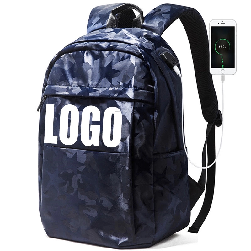 Simple Travel Laptops Backpacks With USB Charging Port 8