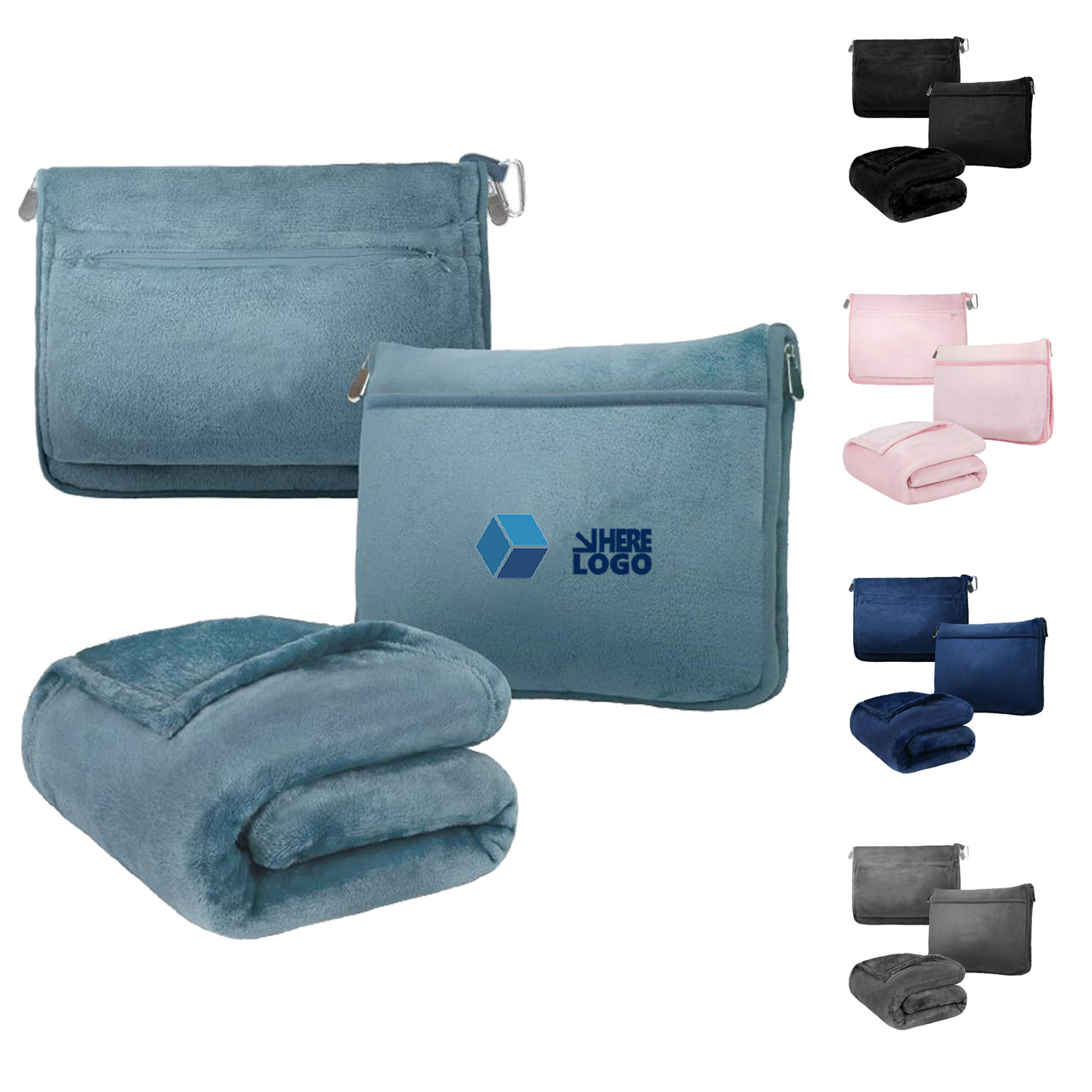 Airplane Travel Blanket Detachable Design 3