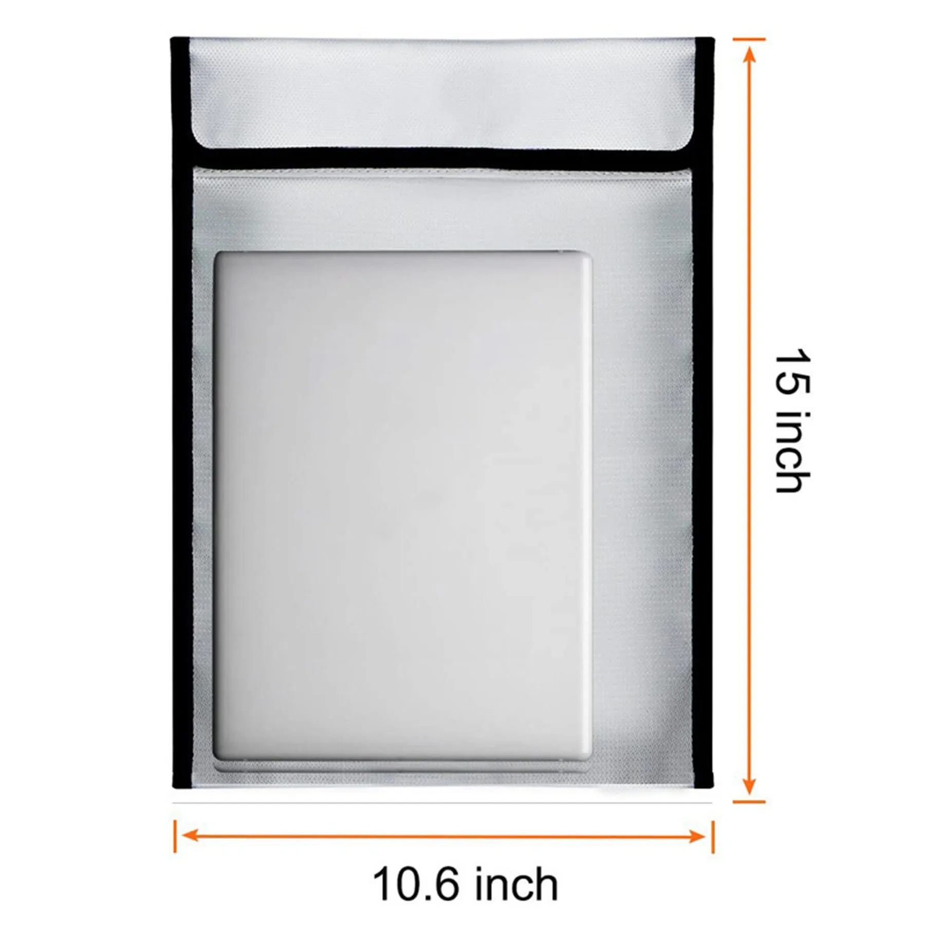 Fireproof and Waterproof Document Bag with Zipper 2
