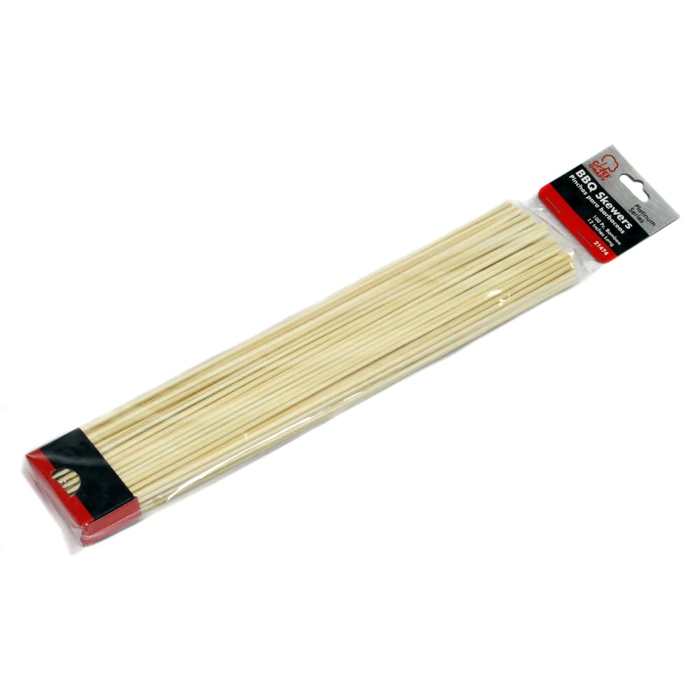 Barbeque Skewers - 100 Pack Bamboo 12" 2
