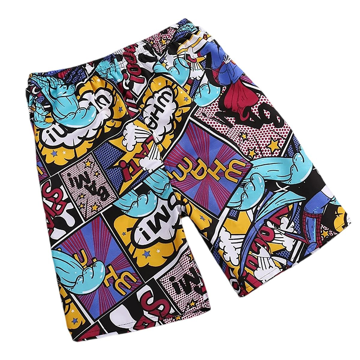 Polyester Beach Shorts with Adjustable Drawstring Waist 18