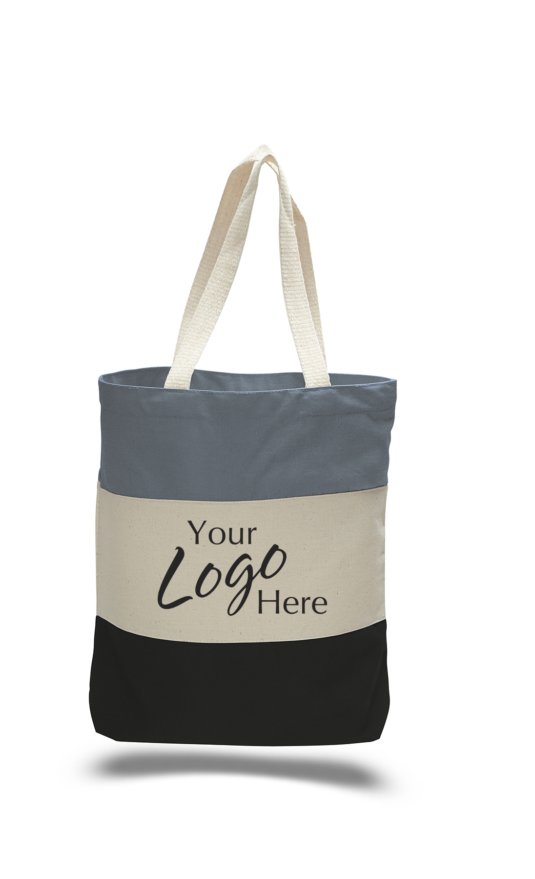Canvas Tri-Color Bag 15"W x15"H with 3" Gusset 3