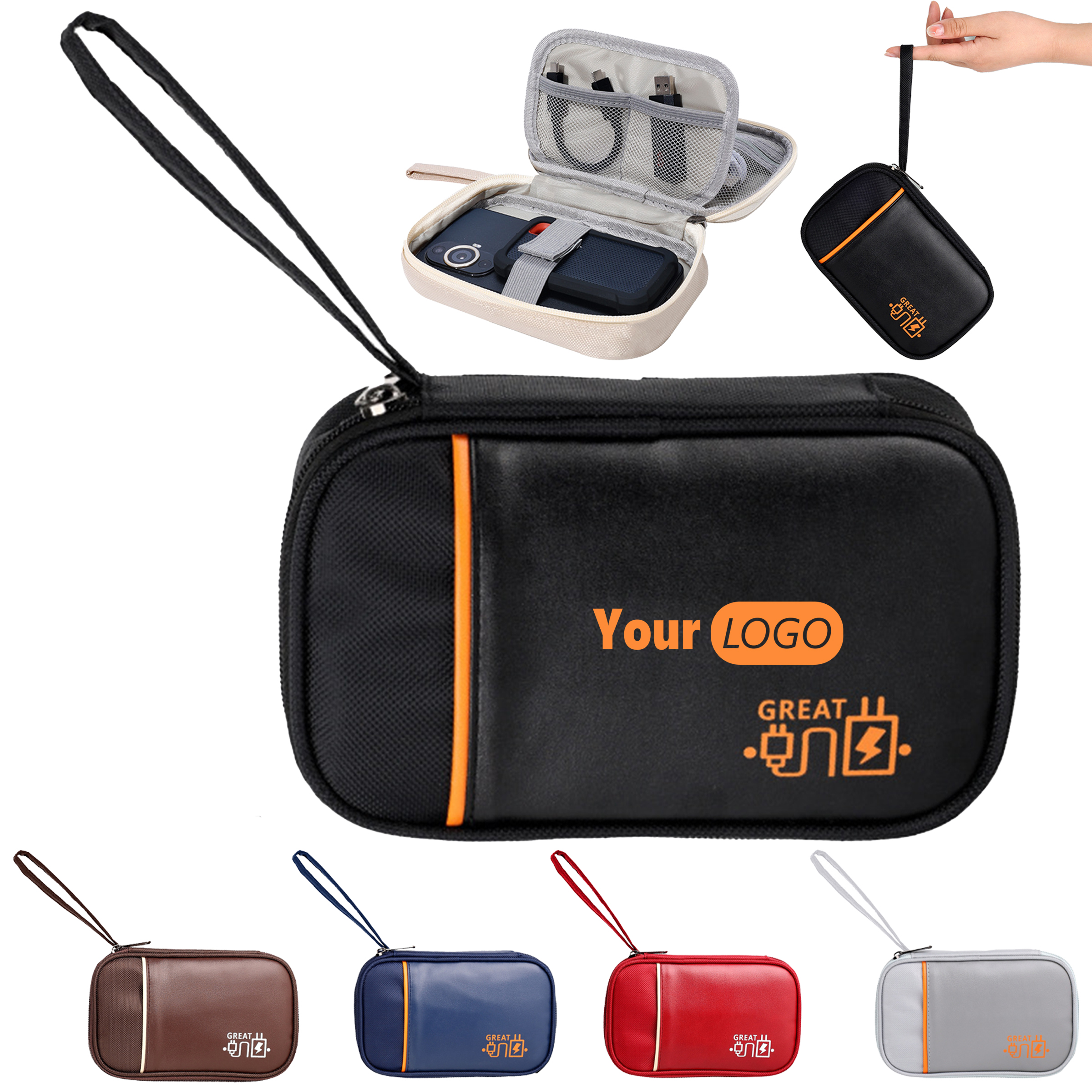 Polyester Mobile Power Bank Storage Bag 6