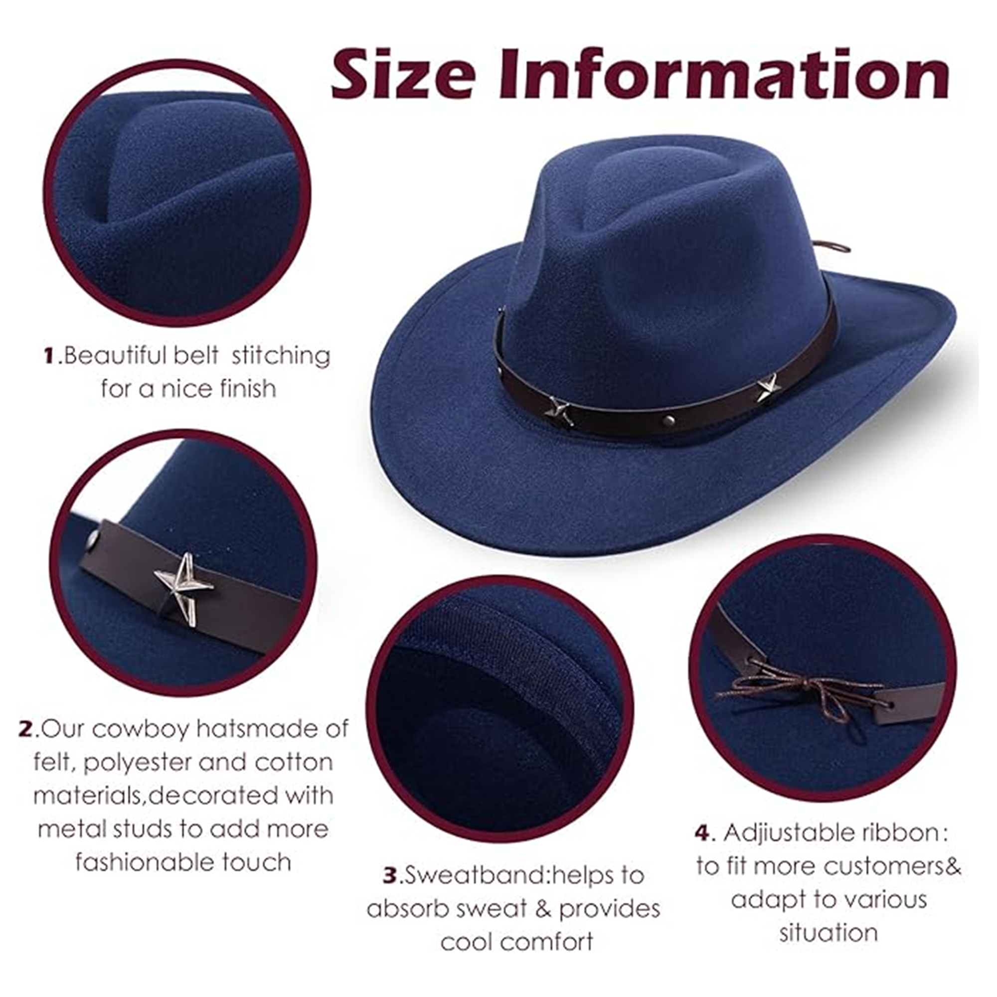 Classic Western Cowboy Hat 5