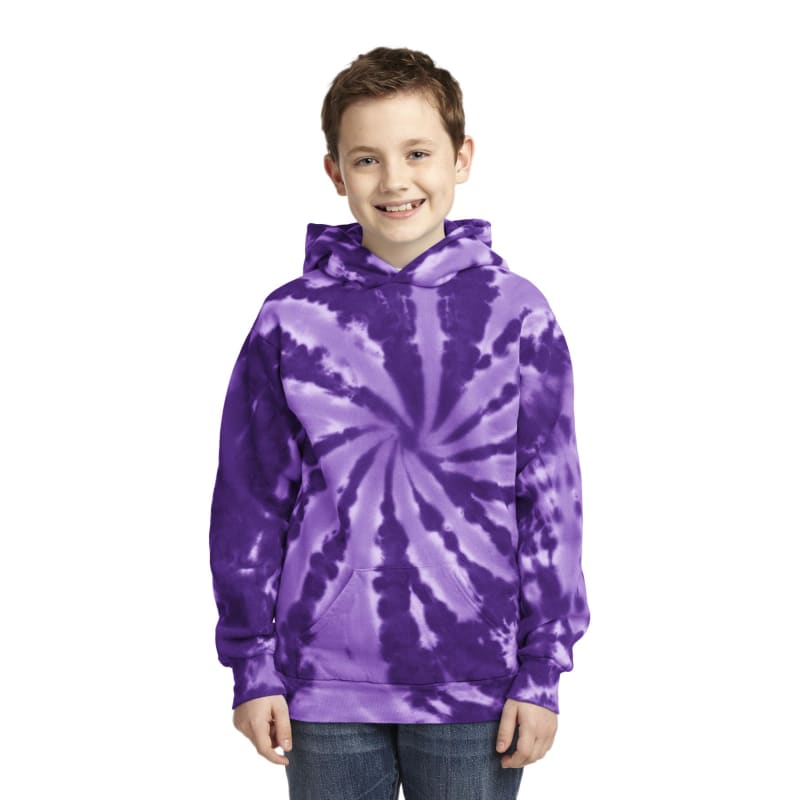 Port & Company Youth Tie-Dye Pullover Hooded Sweatshirt. 48