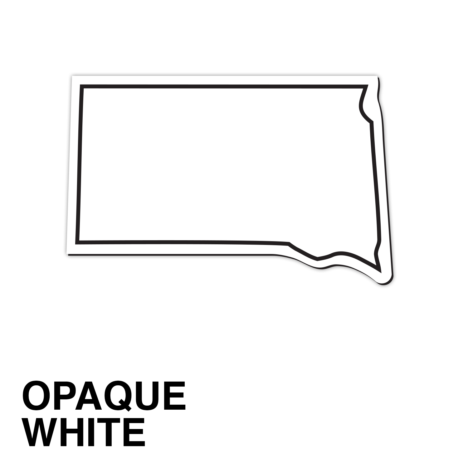 South Dakota State Shape Magnet - Full Color 2