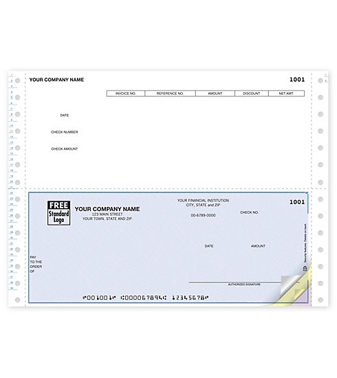 Accounts Payable Checks, Continuous Bottom 2