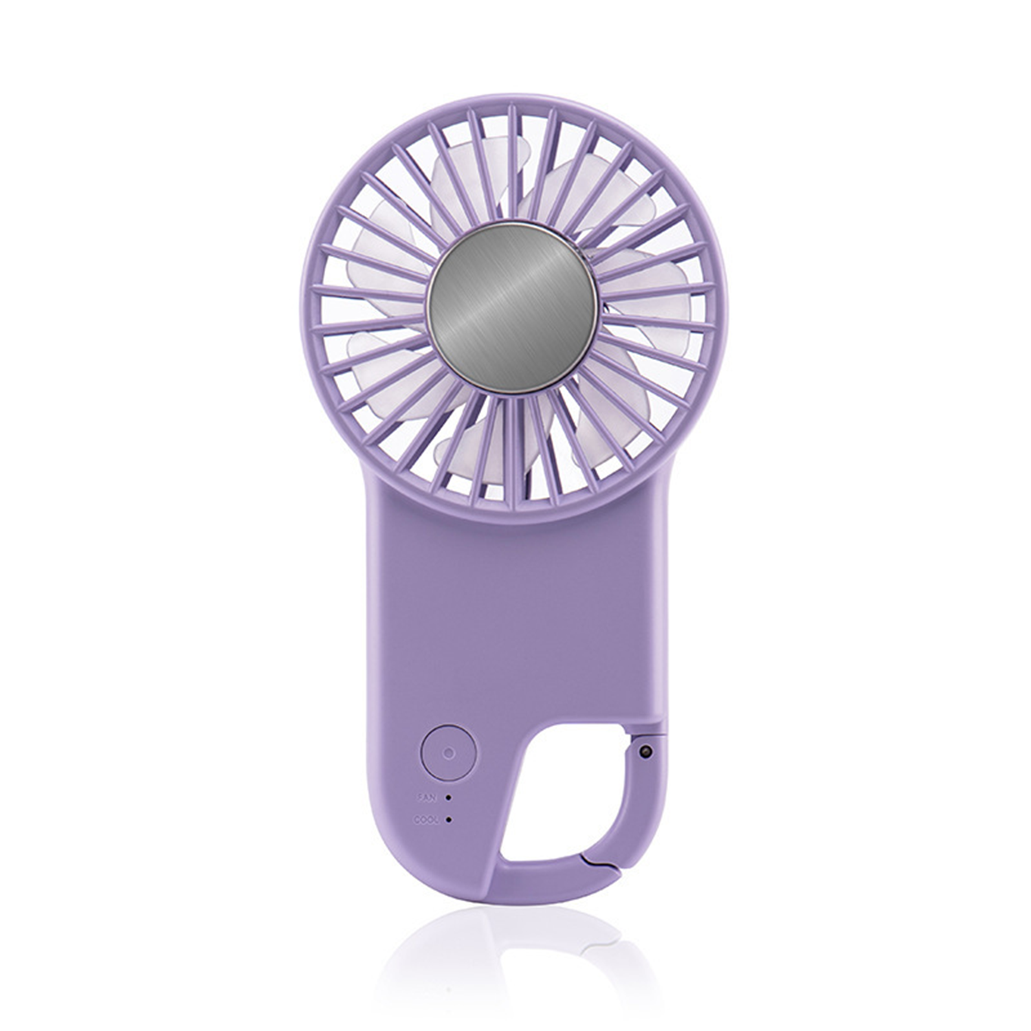 Mini Handheld USB Rechargeable Fan W/ Buckle 4