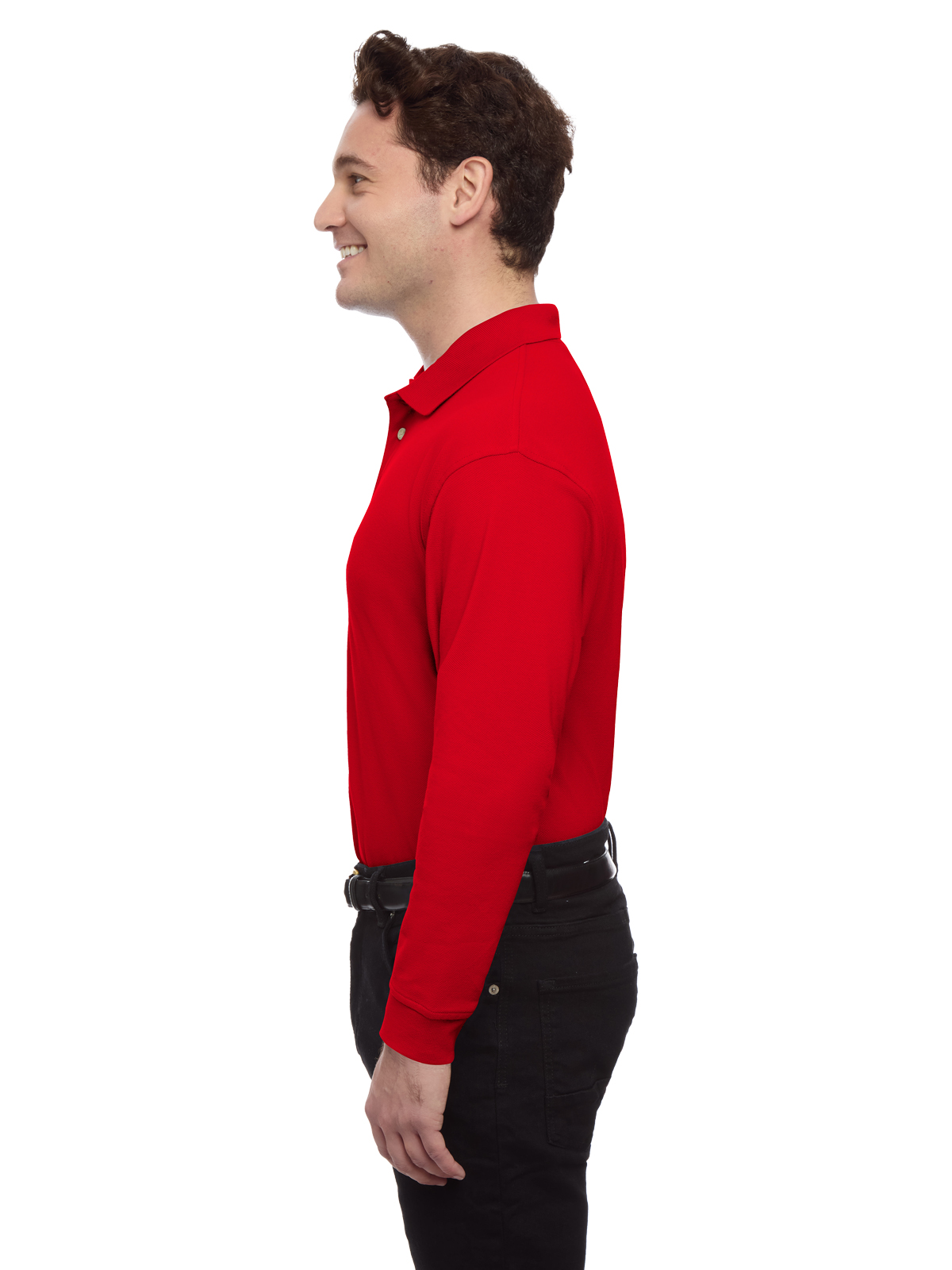 Blue Generation - Men's Pocketless Superblend Long Sleeve Polo 11