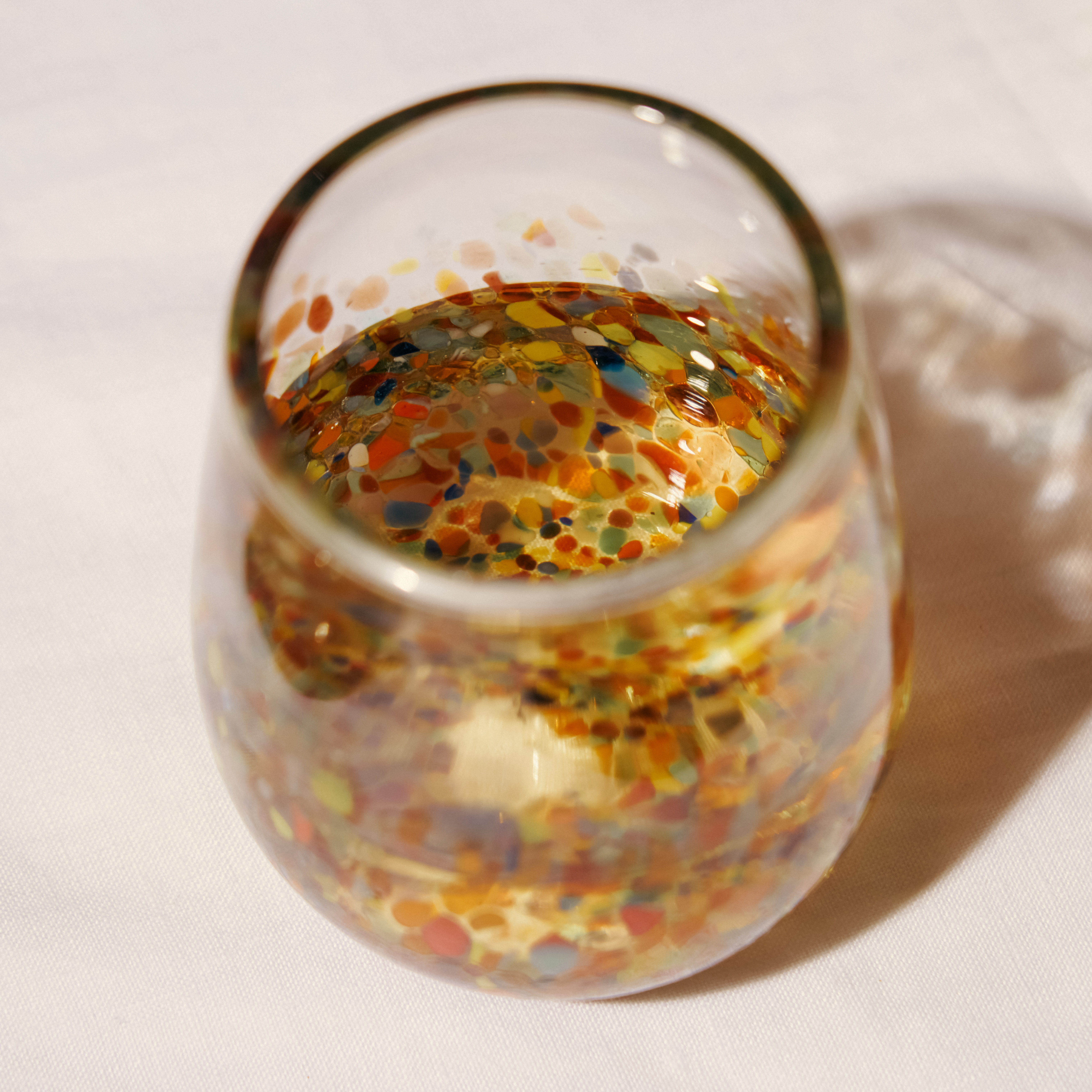Twine Living® Artistico Stemless Recycled Wine Glass, set of 2 7