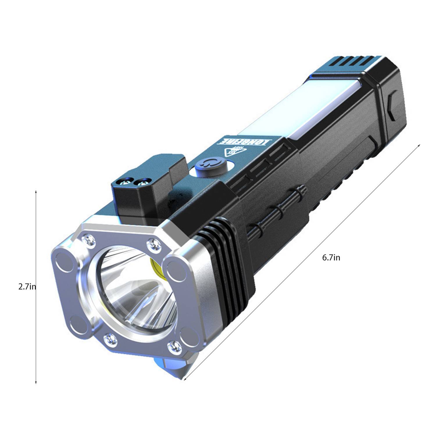 Plastic Multi Function Emergency Flashlight 2