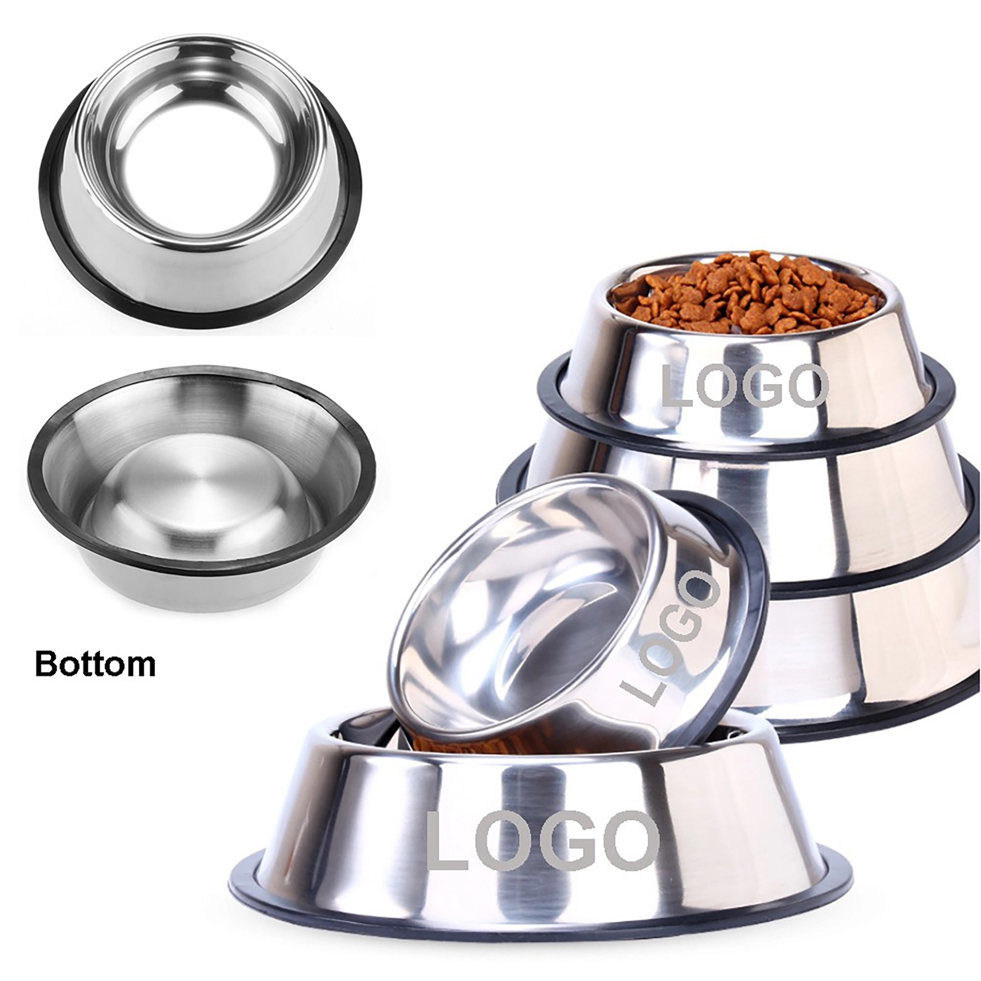 Stainless Steel Dog Cat Bowls 3