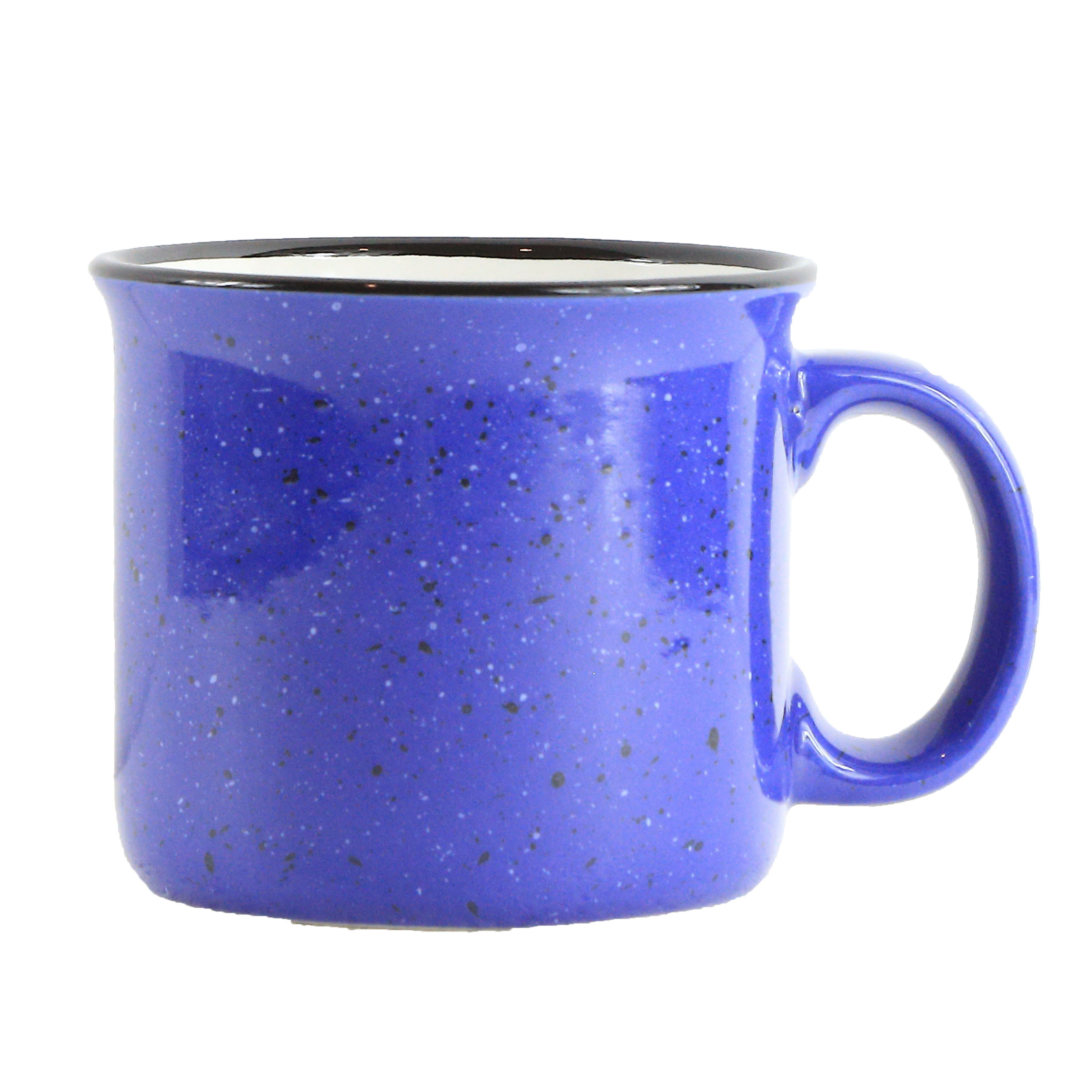 Scenesetter 15oz Speckled Ceramic Mug (Blue)