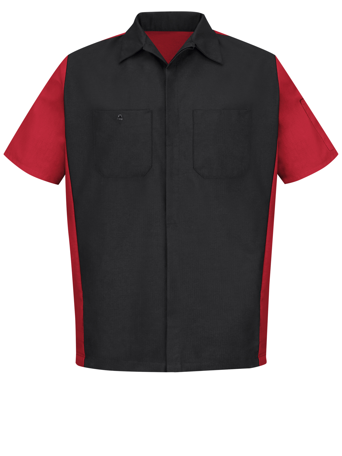 Red Kap Shirts -  Men's Short Sleeve Two-Tone Crew Shirt 12
