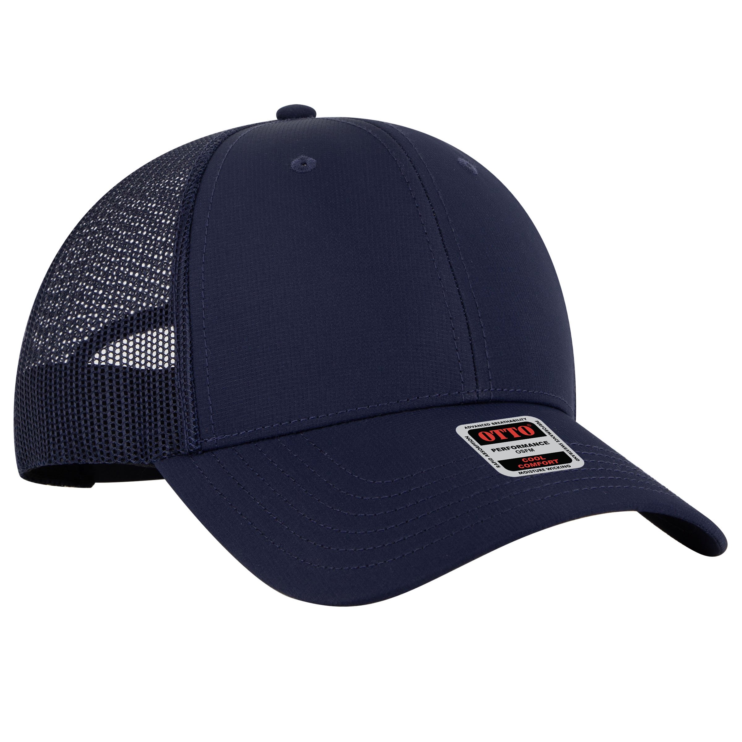 OTTO CAP® 6 Panel Low Profile Mesh Back Trucker Hat 2