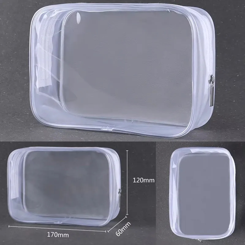 Clear PVC Zipper Cosmetic Bag 3
